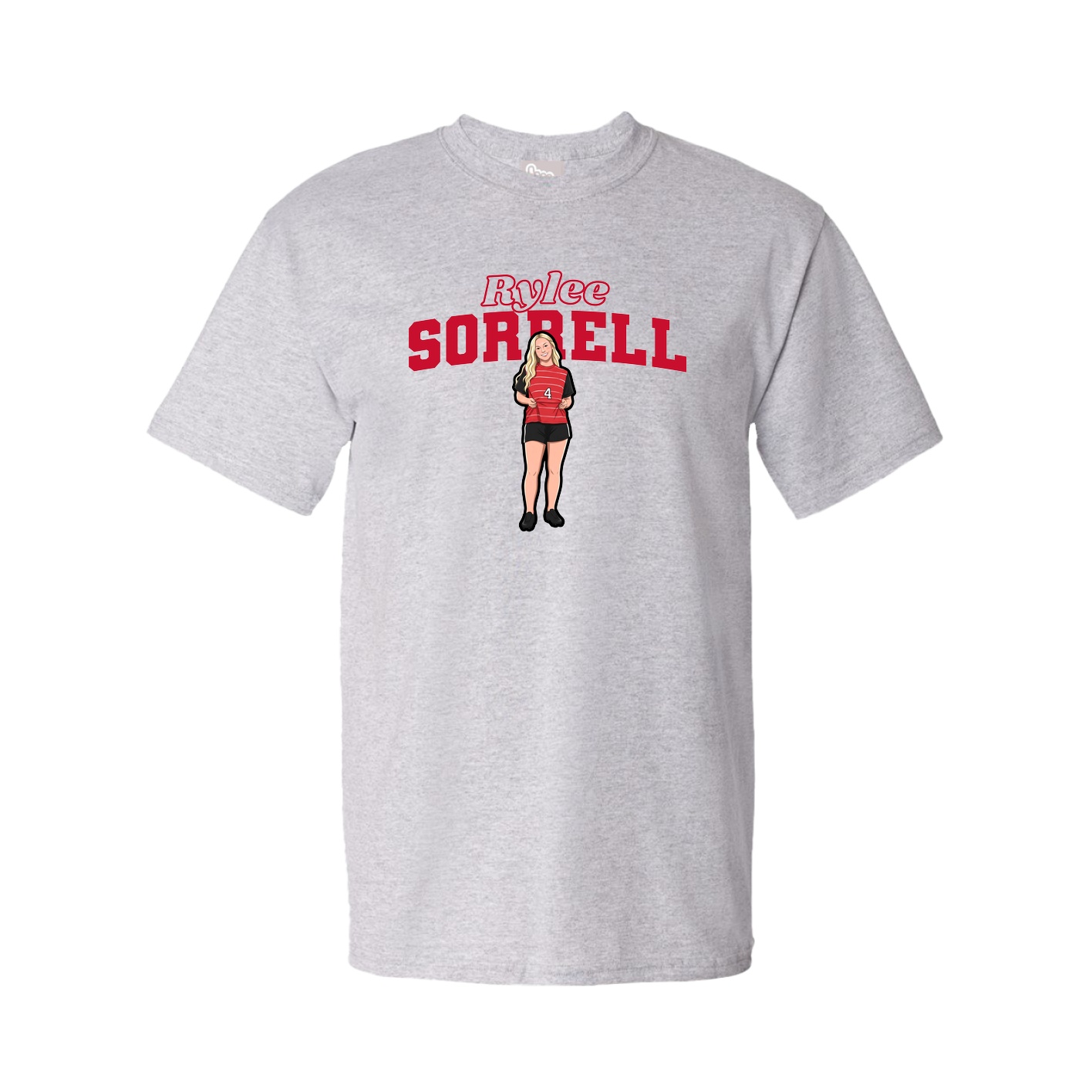 Youth Tee — Name Arch in Grey