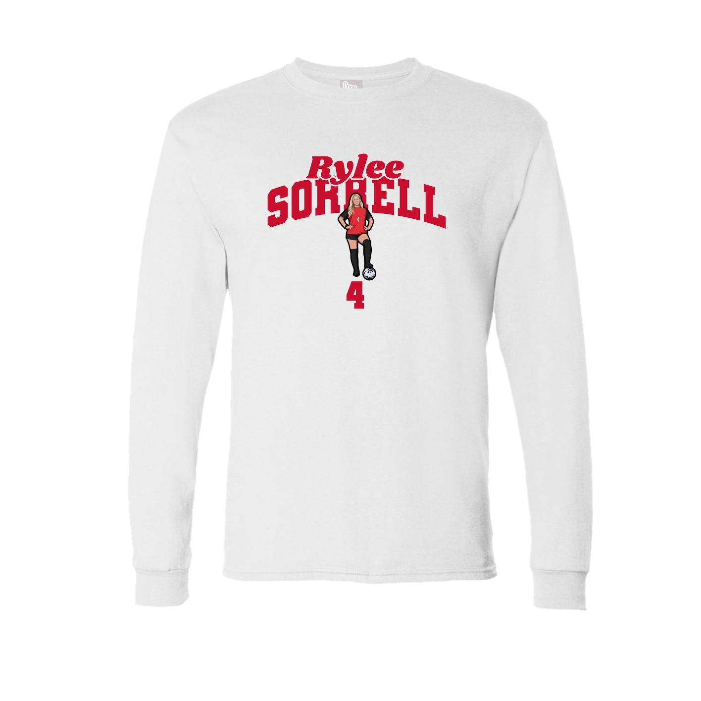 Long Sleeve Tee — Signature Arch in White