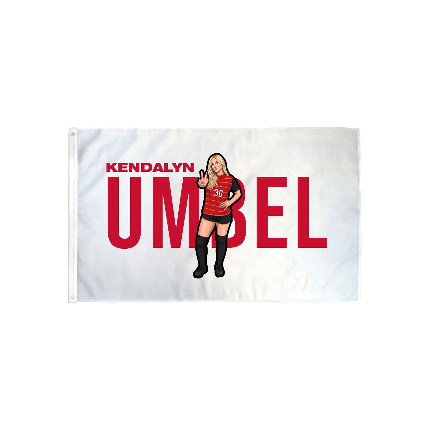 3x5 Flag — Player Name in Classic
