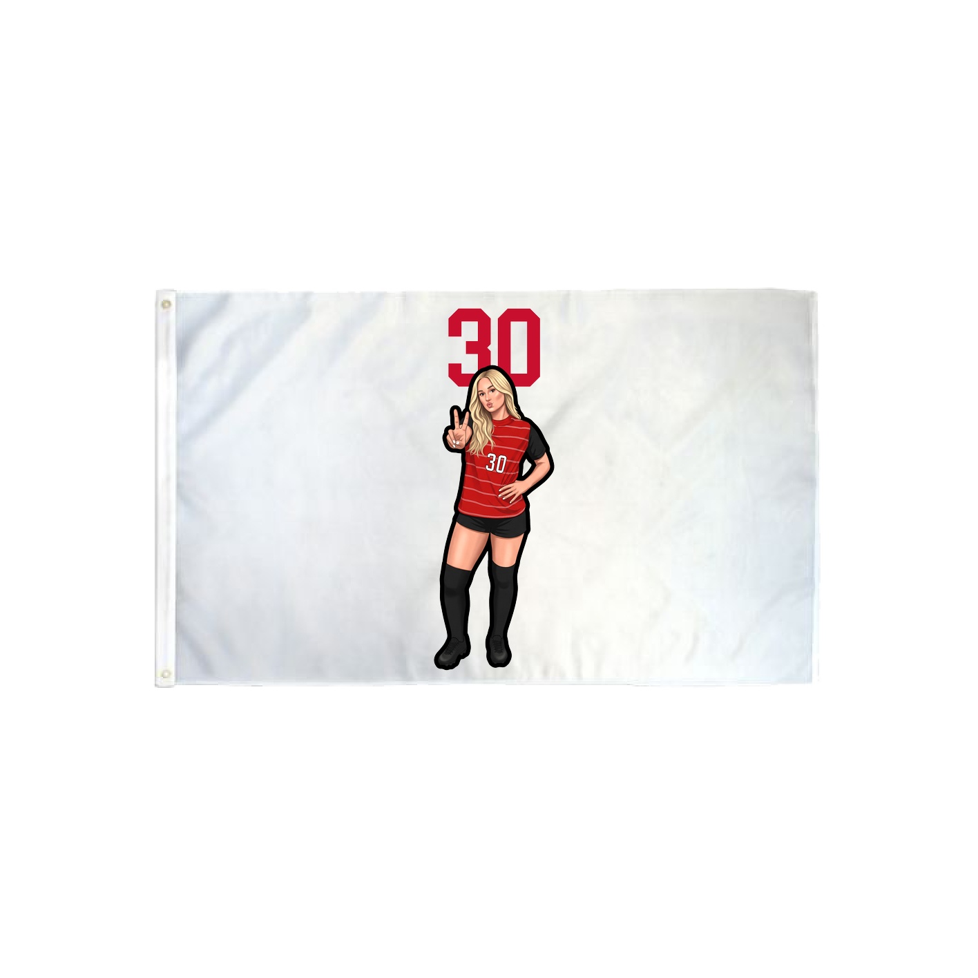 3x5 Flag — Number Top in Classic