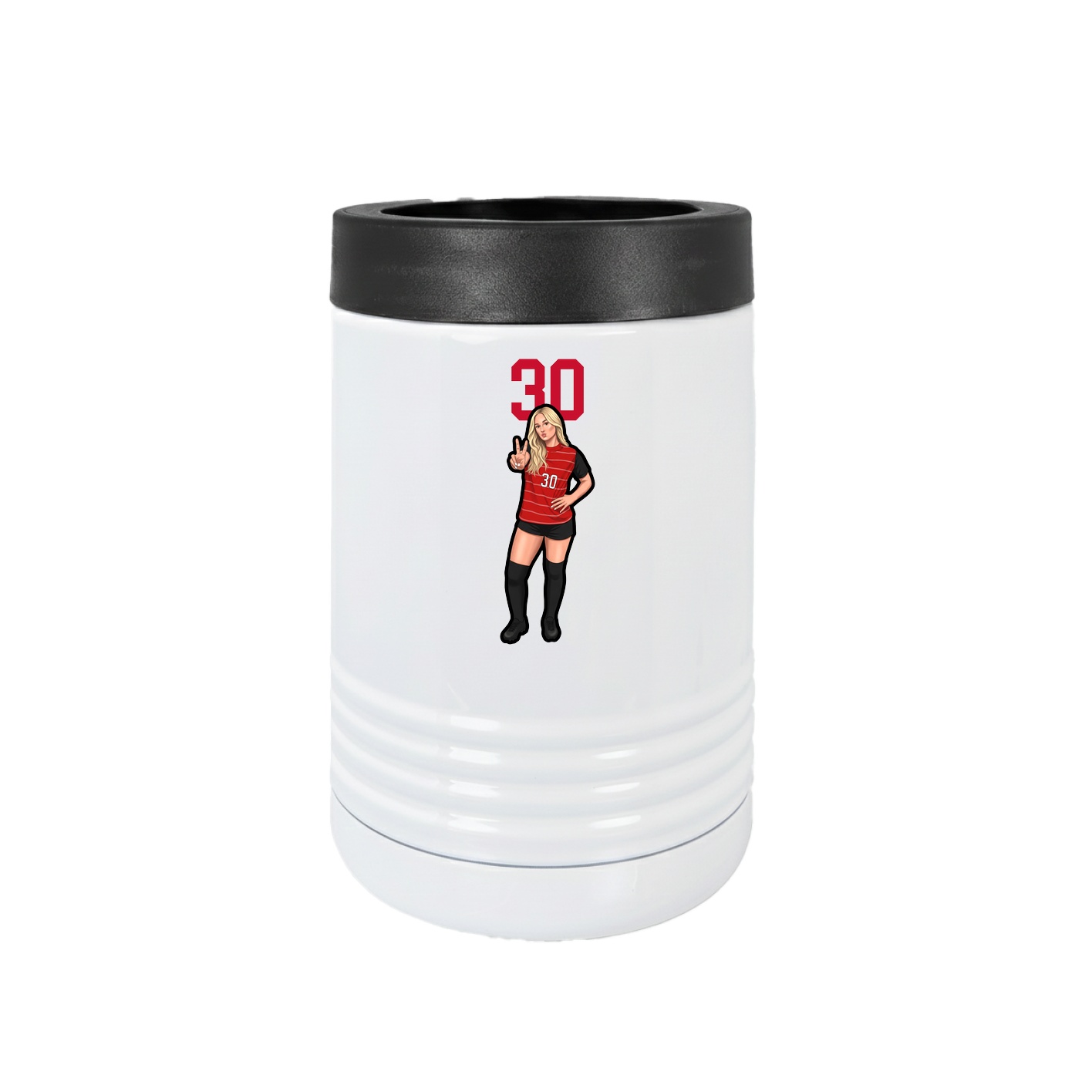 Beverage Holder — Number Top in White