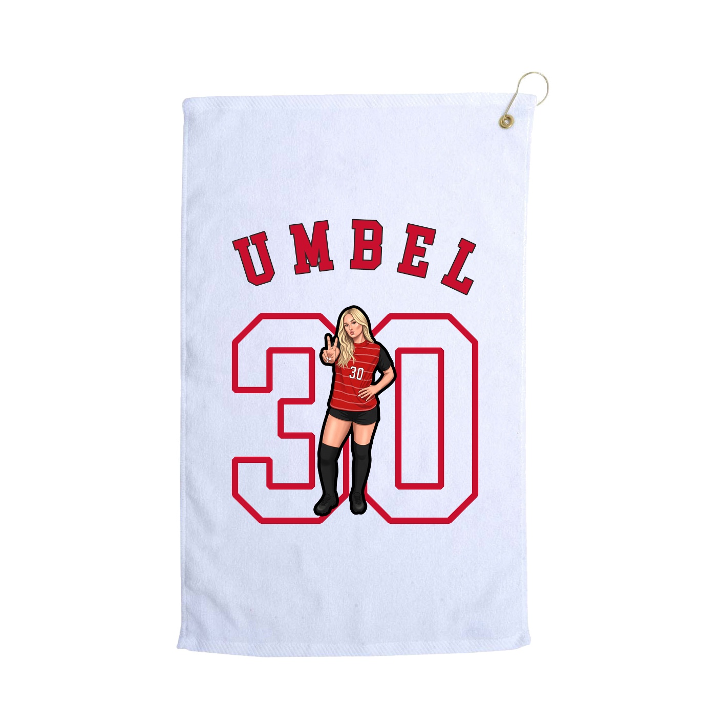 Golf Towel — Shirsey Arch in White