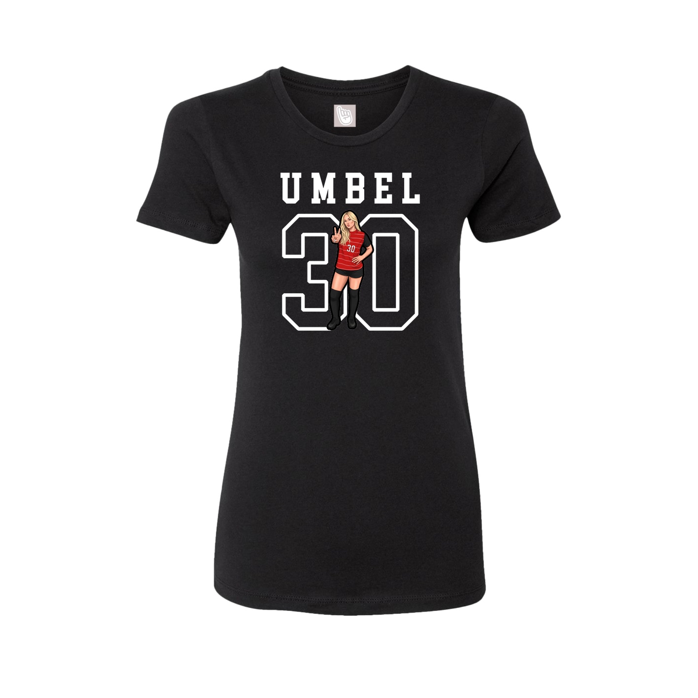 Fitted Women's Tee — Shirsey in Black