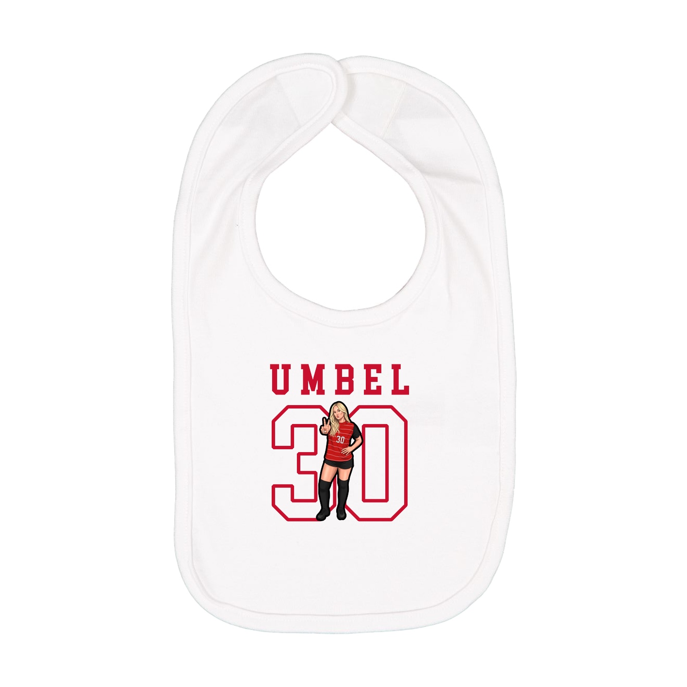 Infant Bib — Shirsey in White