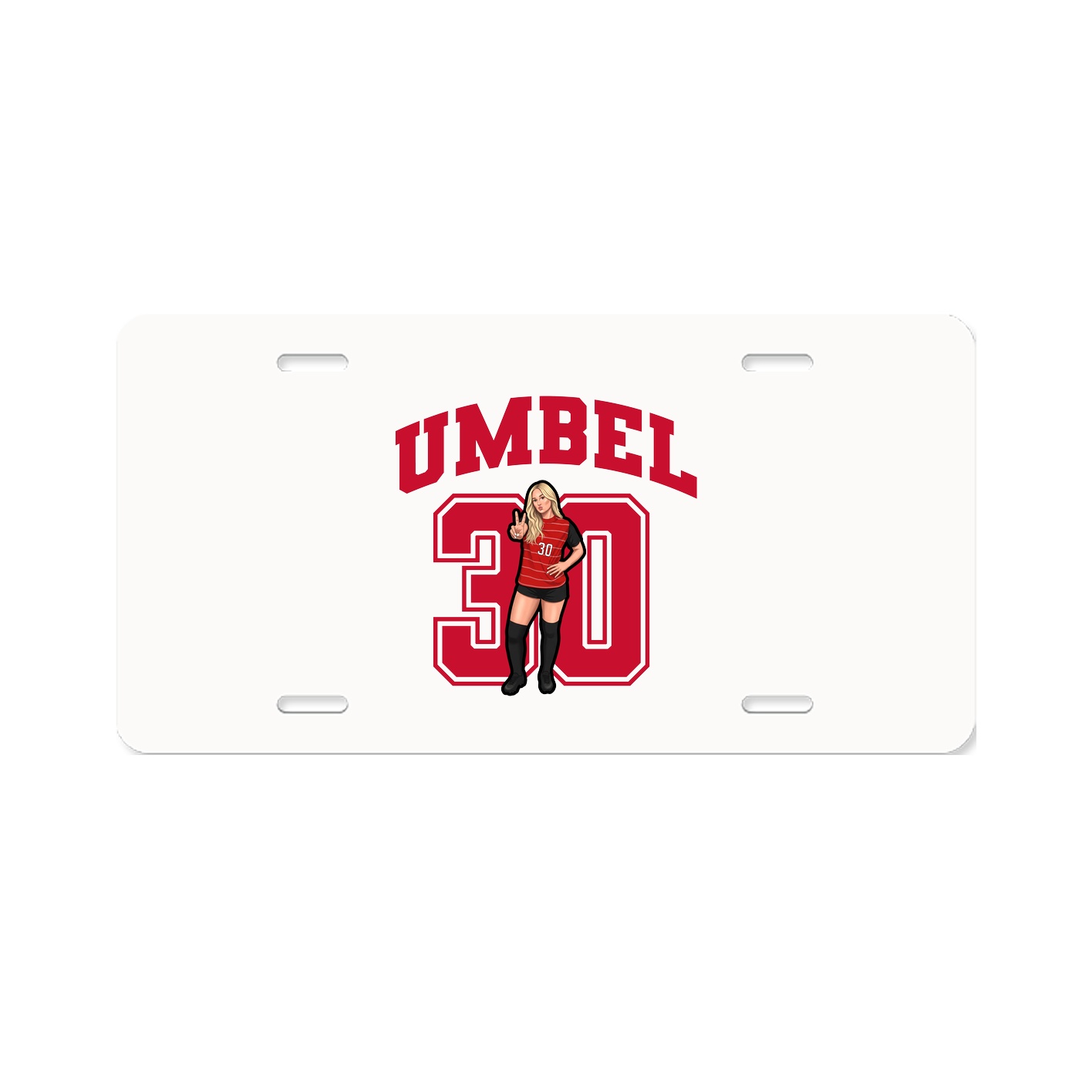 License Plate — Number in Classic