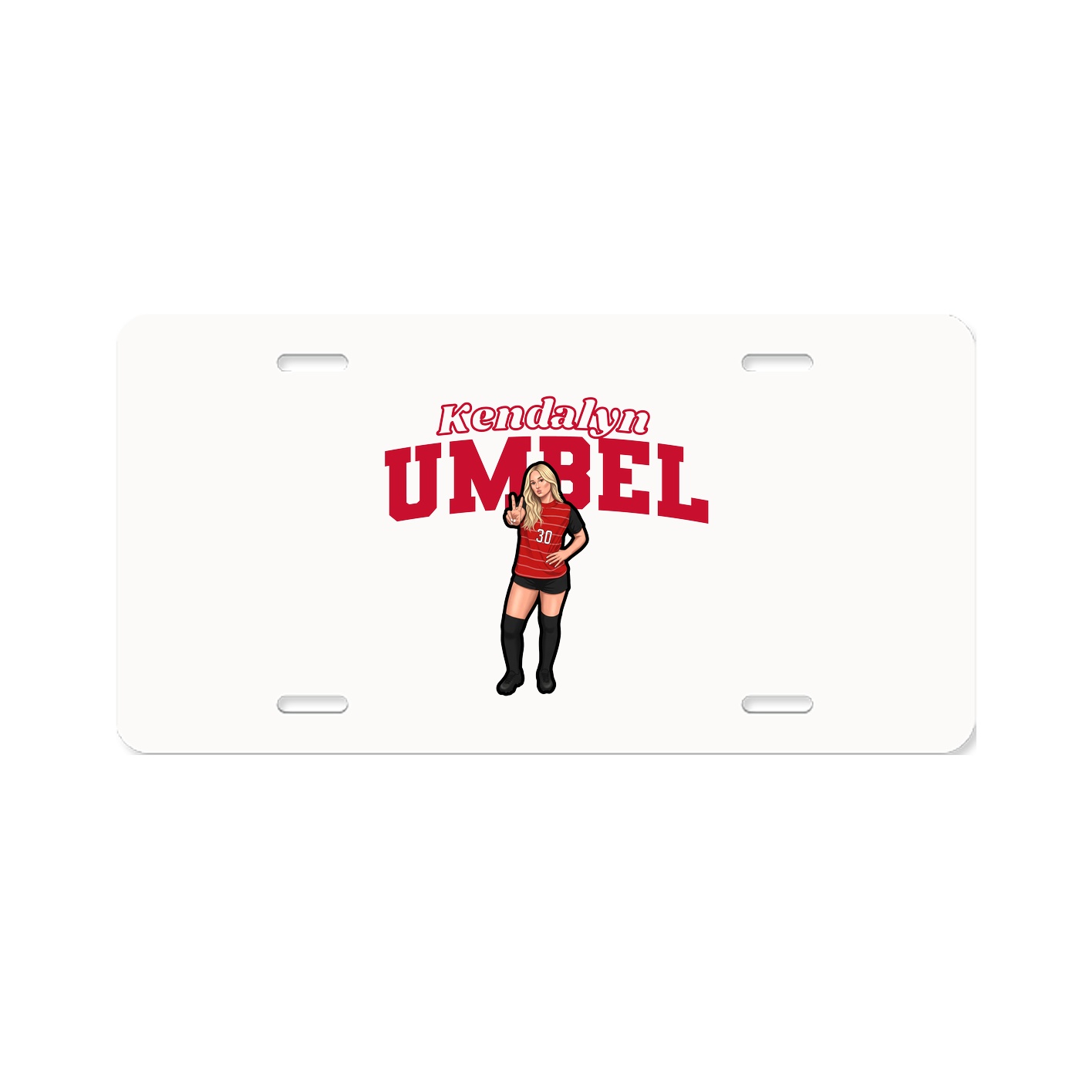 License Plate — Name Arch in Classic