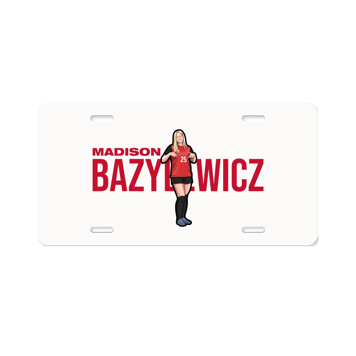 License Plate — Player Name in Classic