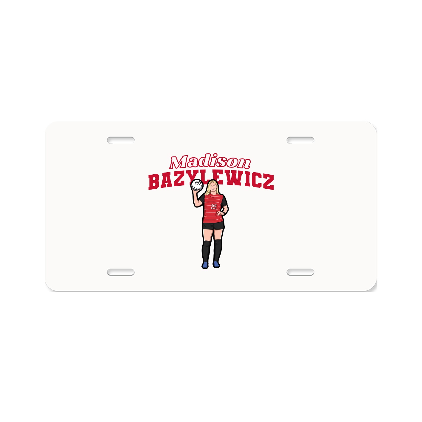 License Plate — Name Arch in Classic