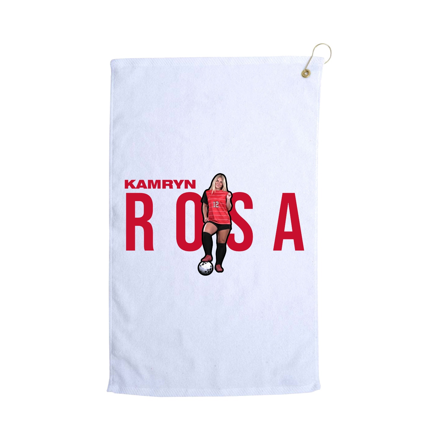 Golf Towel — Player Name in White