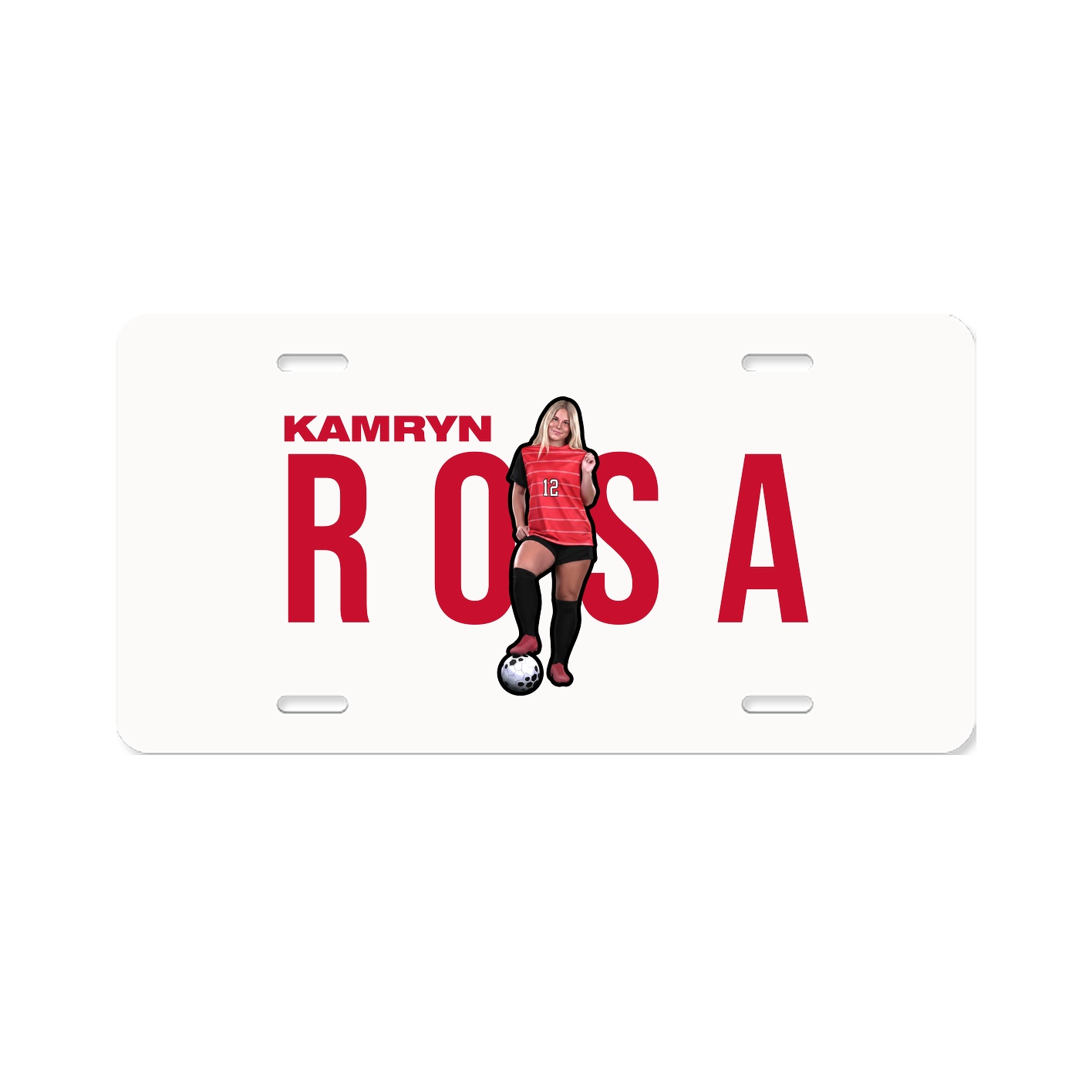 License Plate — Player Name in Classic