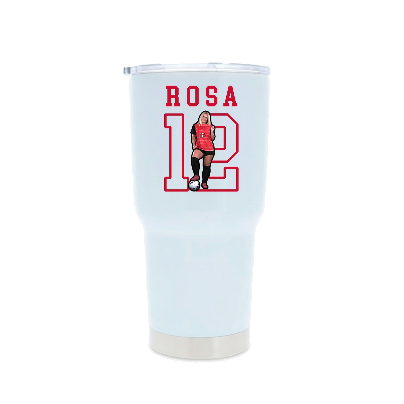 30oz Stainless Steel Tumbler — Shirsey in White