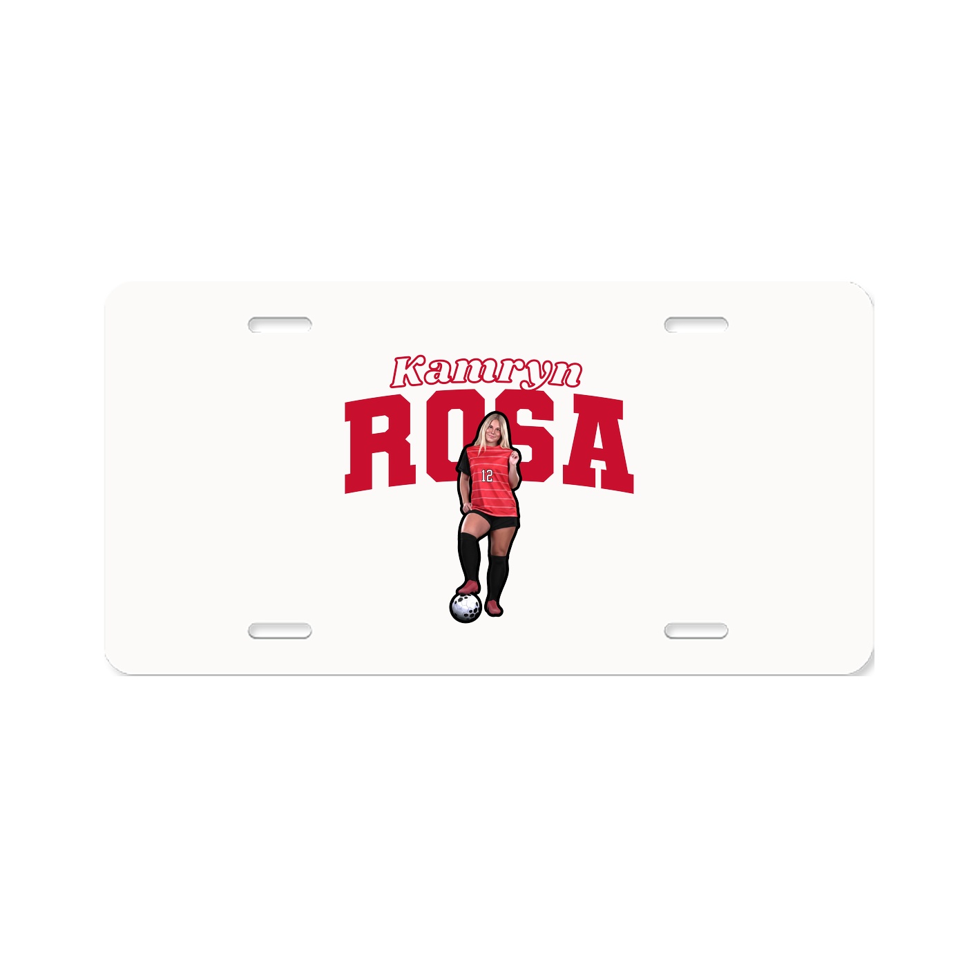 License Plate — Name Arch in Classic