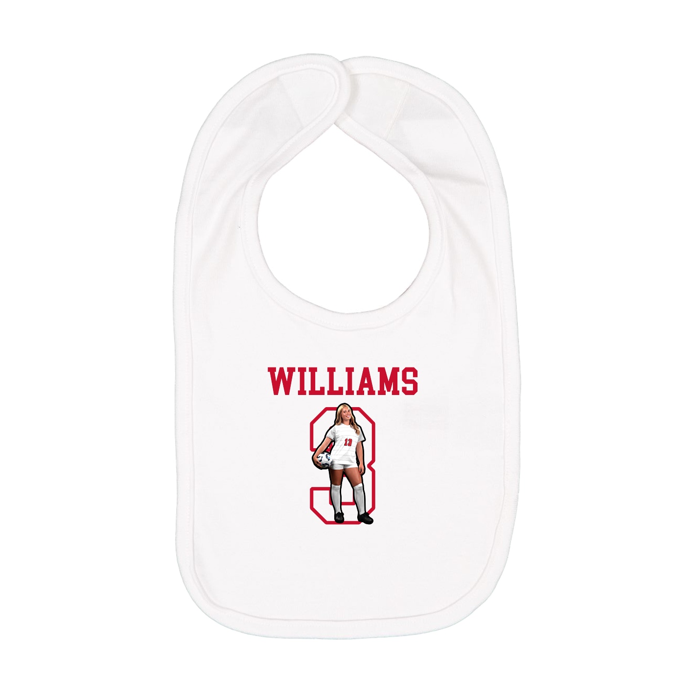 Infant Bib — Shirsey in White