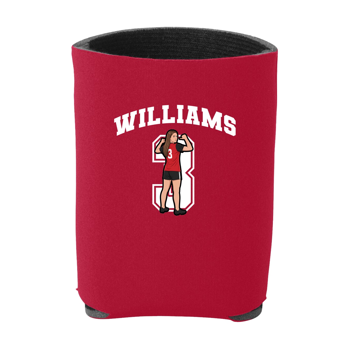 Can Holder — Number in Red
