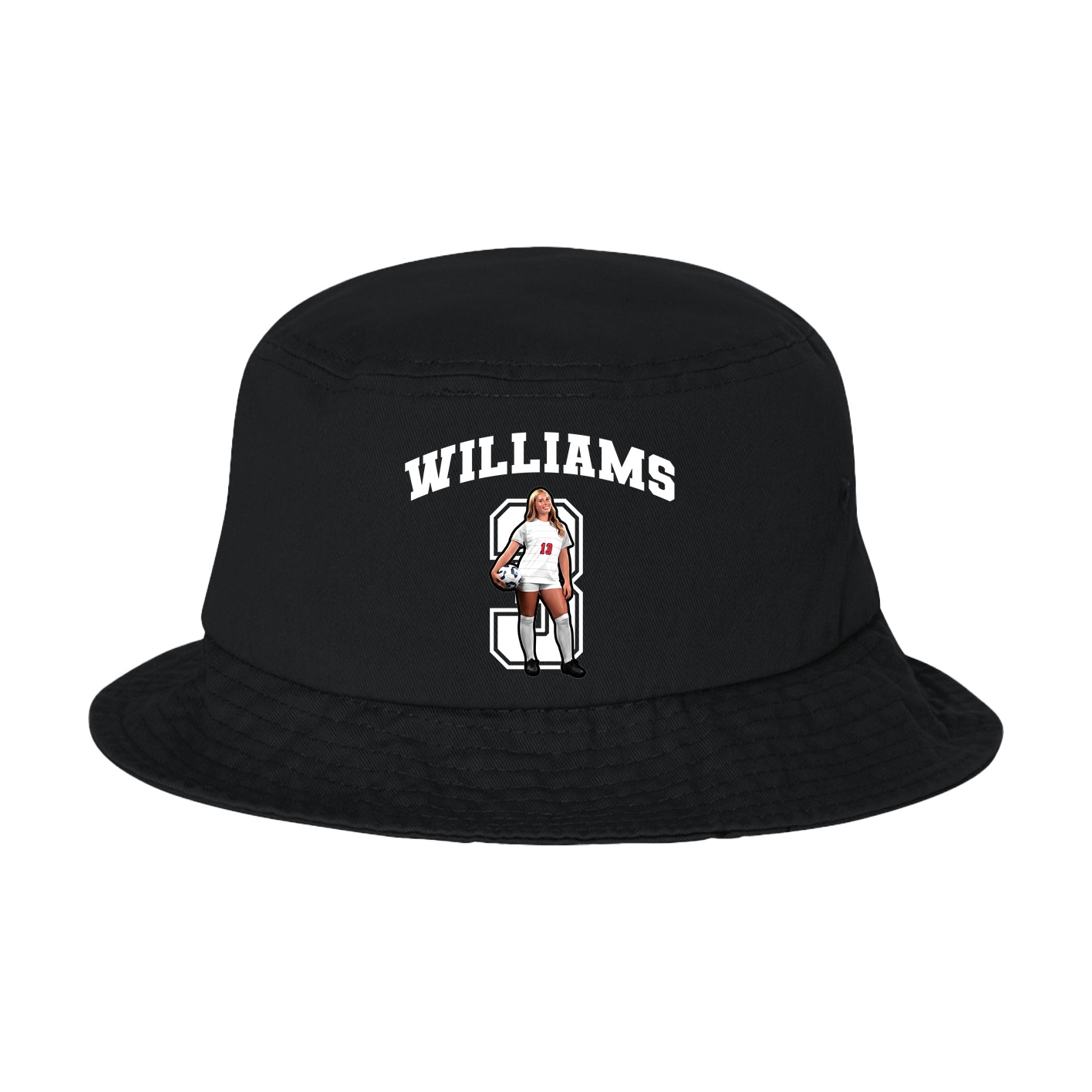 Bucket Cap — Number in Black