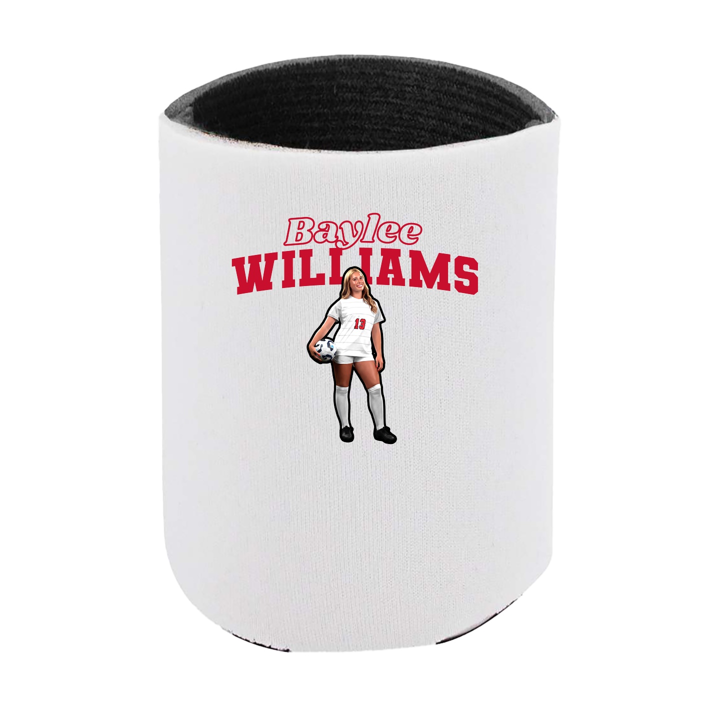 Can Holder — Name Arch in White