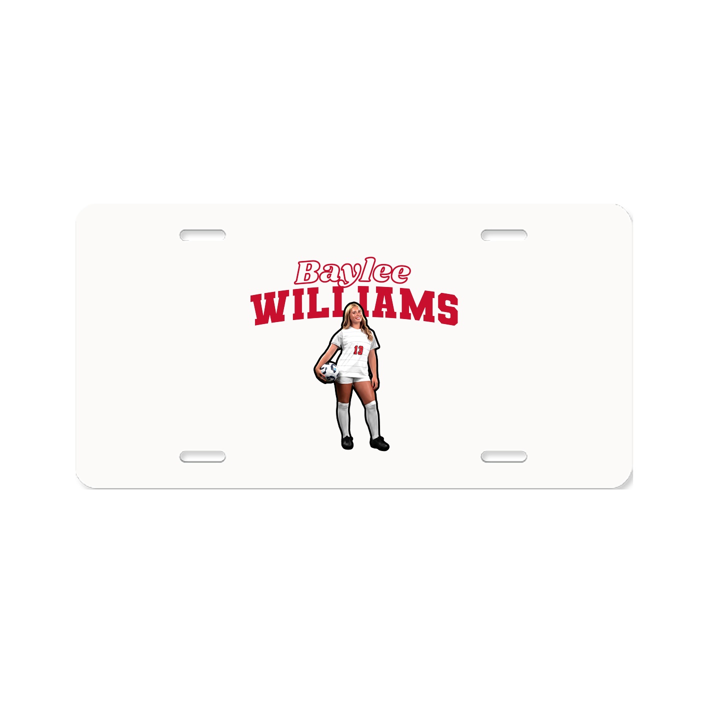 License Plate — Name Arch in Classic