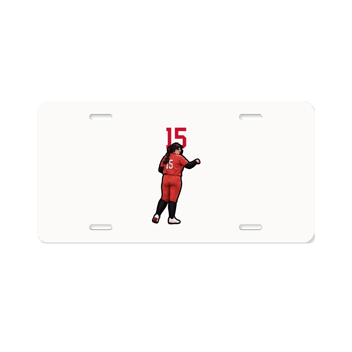 License Plate — Number Top in Classic