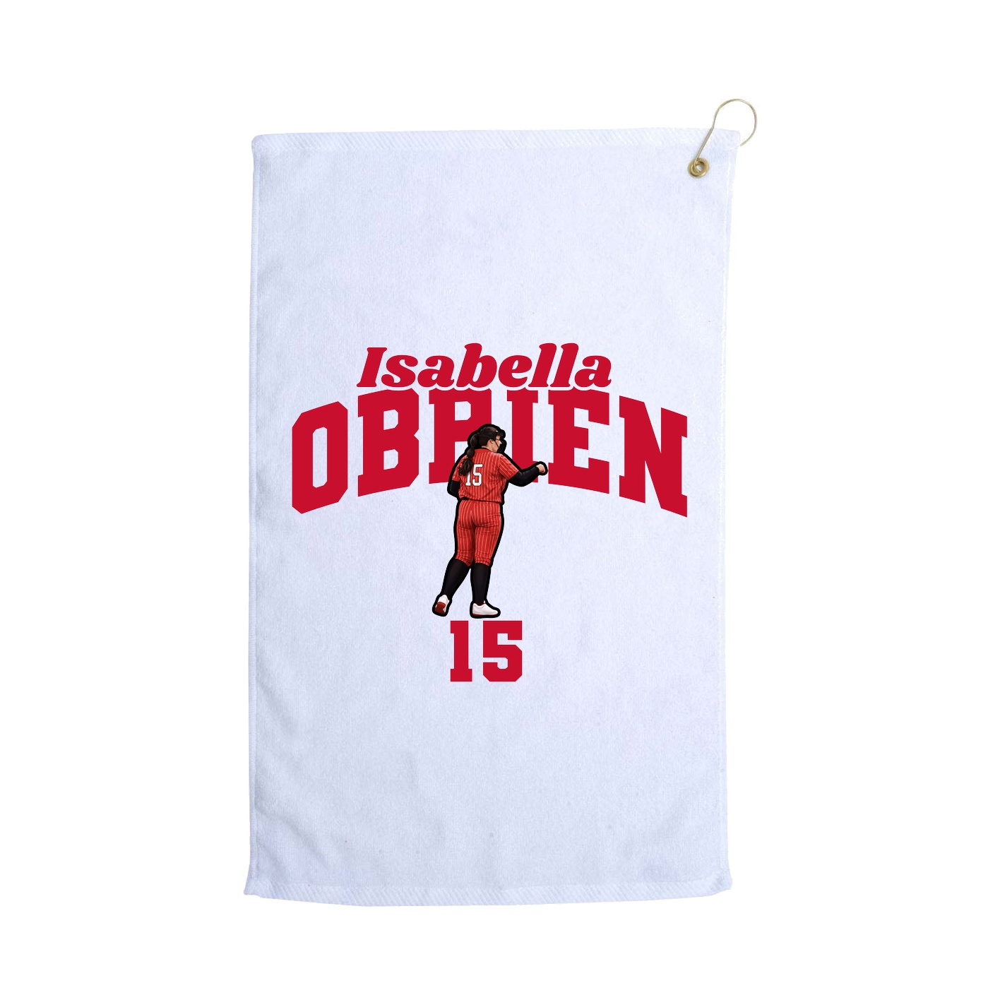 Golf Towel — Signature Arch in White
