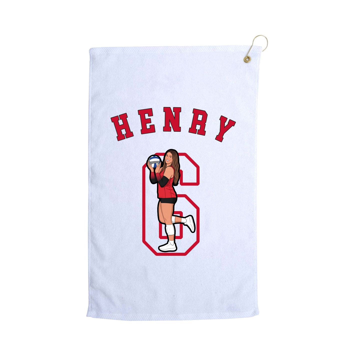 Golf Towel — Shirsey Arch in White