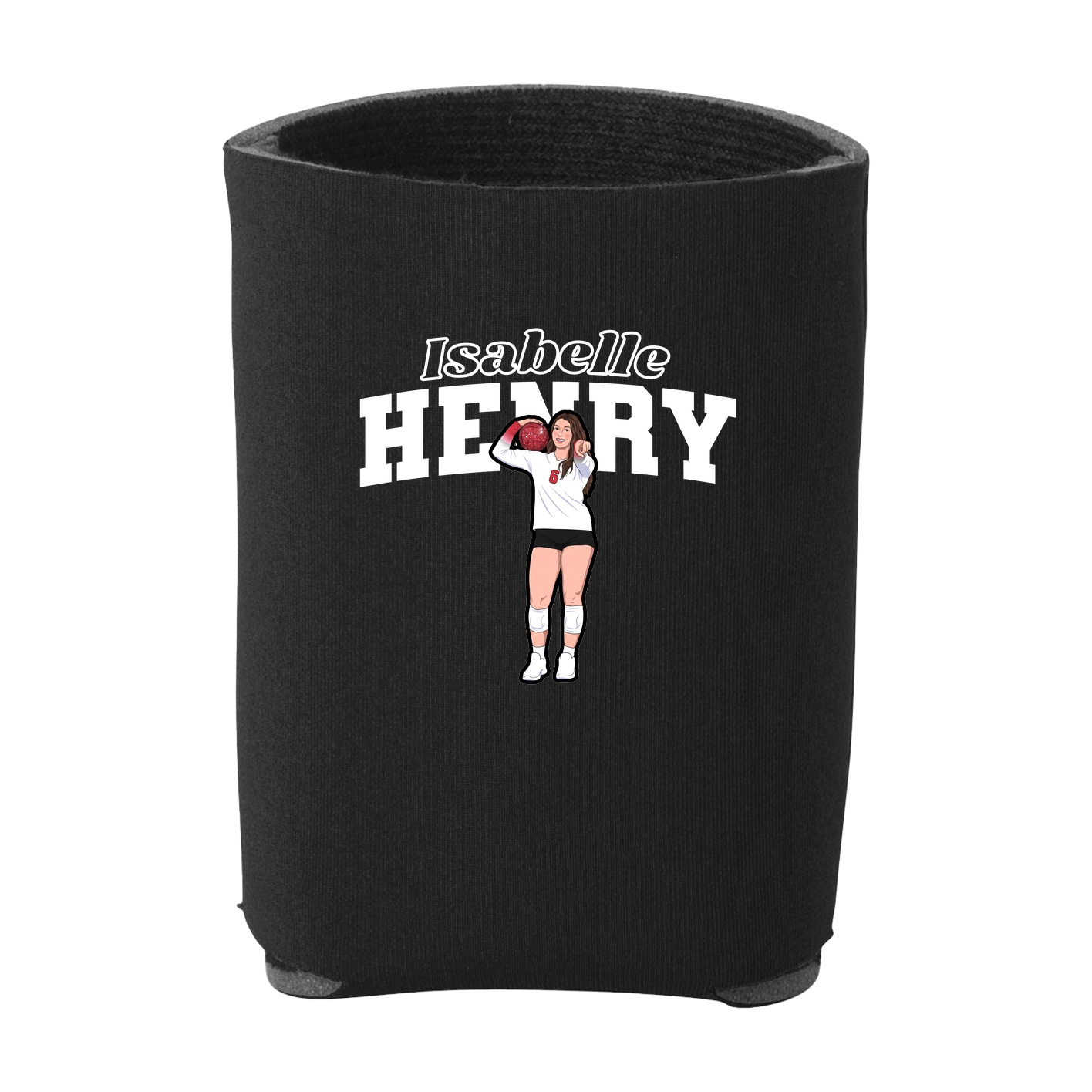 Can Holder — Name Arch in Black