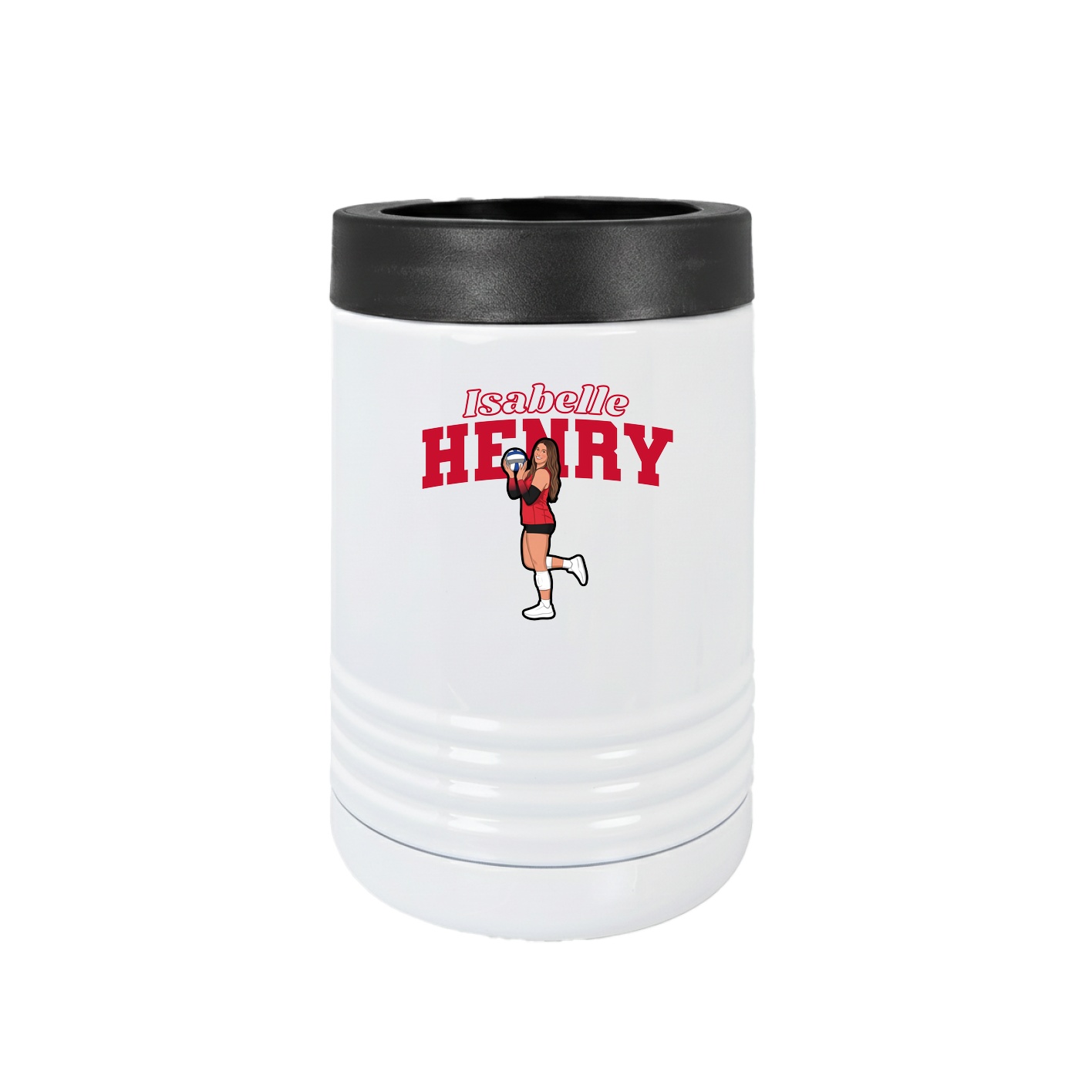 Beverage Holder — Name Arch in White