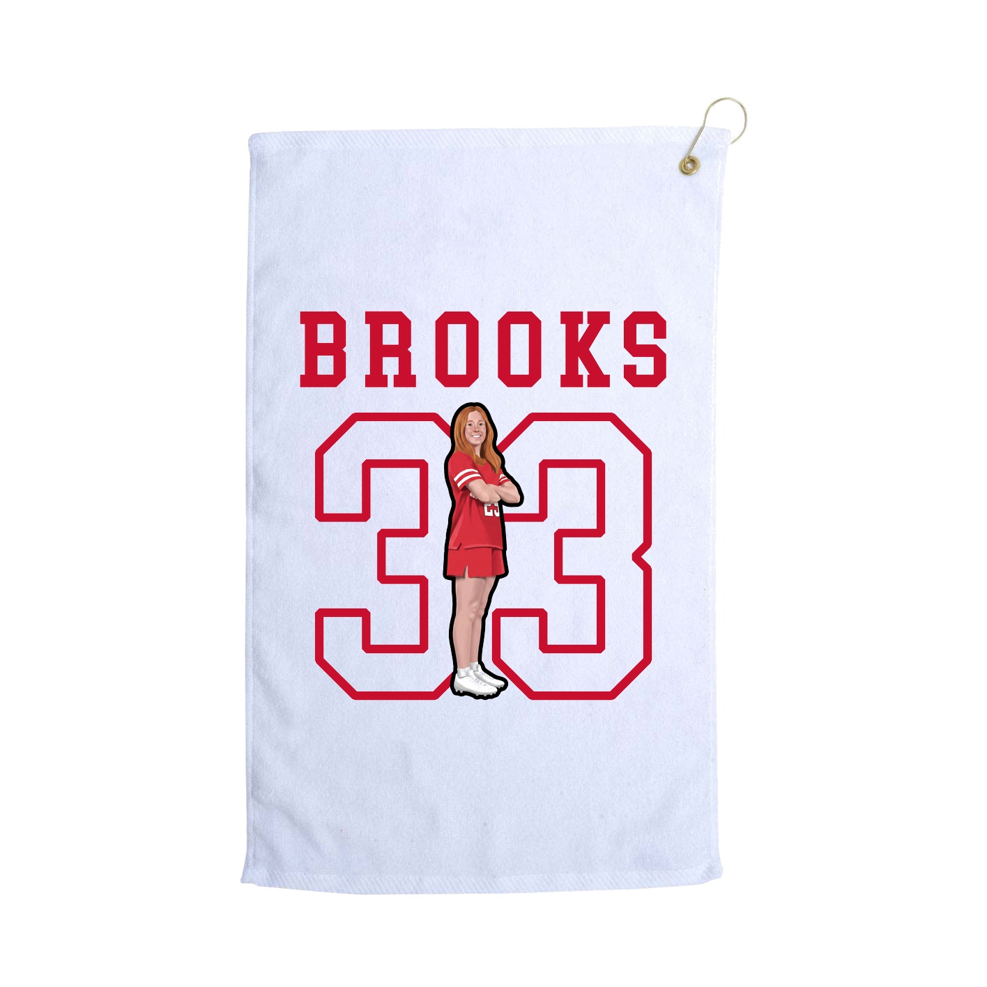 Golf Towel — Shirsey in White