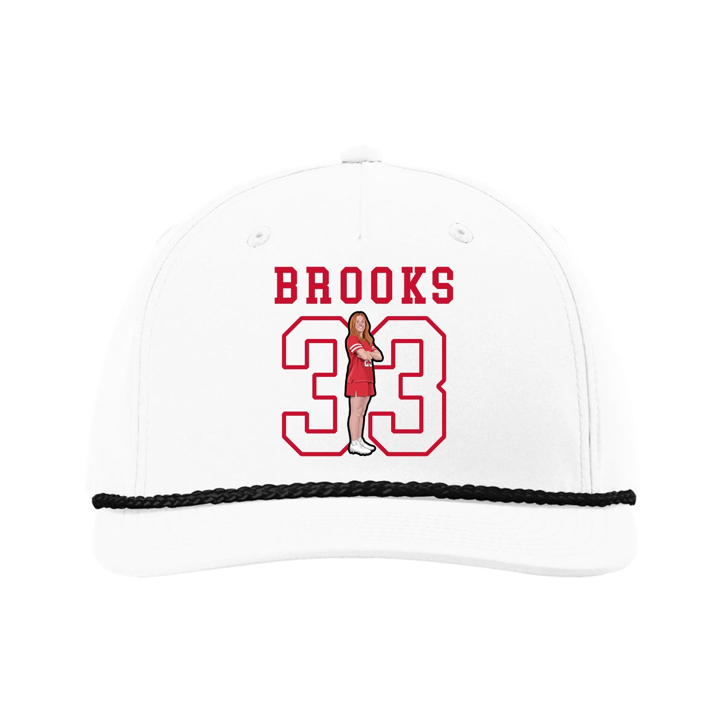 Five-Panel Classic Rope Cap — Shirsey in White