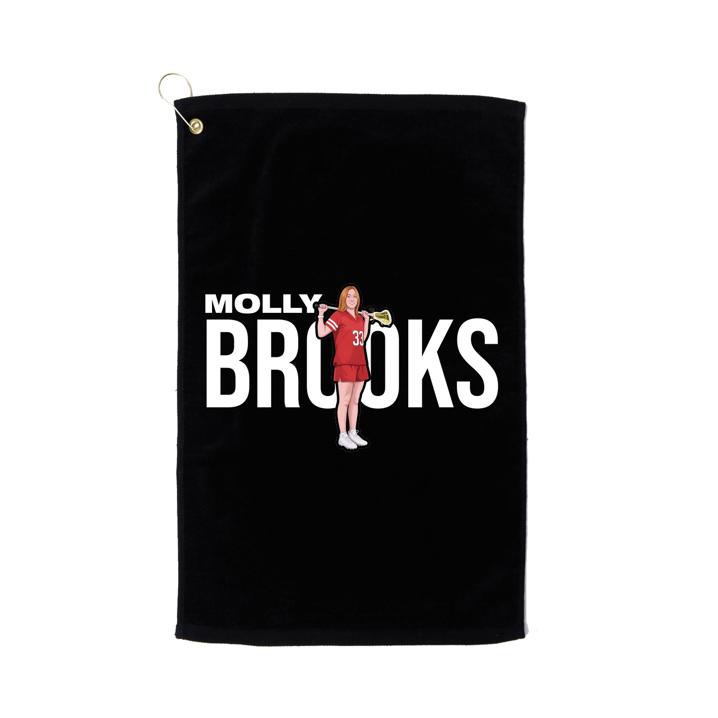 Golf Towel — Player Name in Black