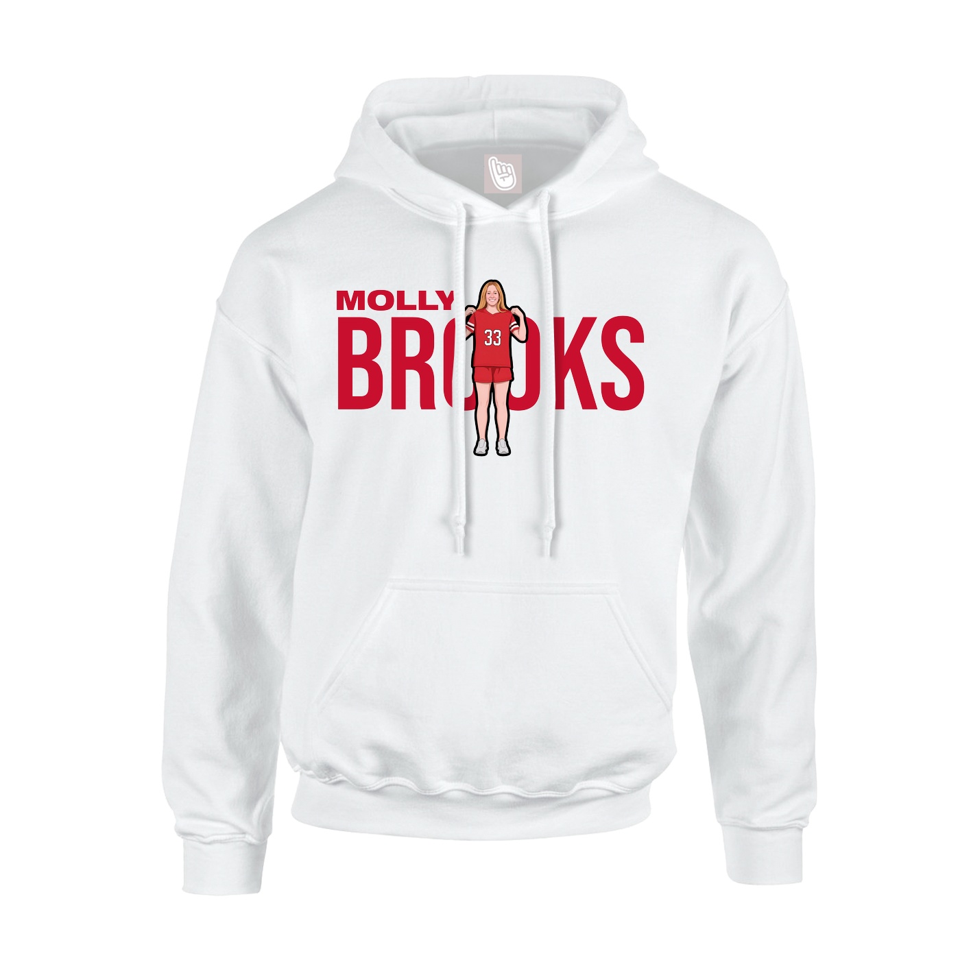 Hoodie — Player Name in White