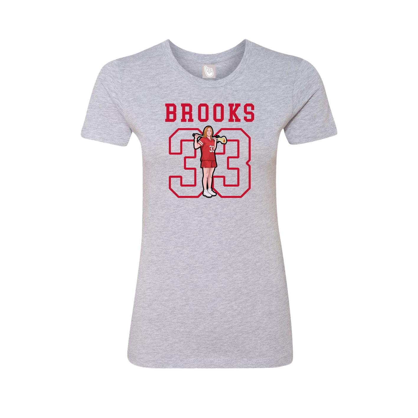 Fitted Women's Tee — Shirsey in Grey