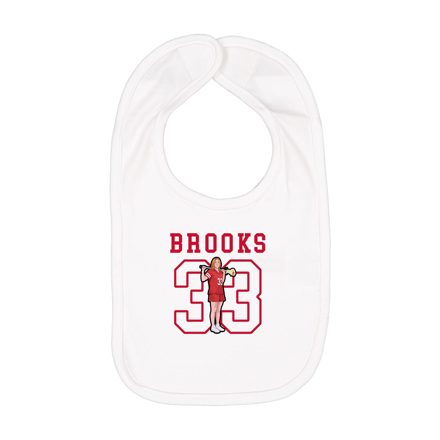 Infant Bib — Shirsey in White