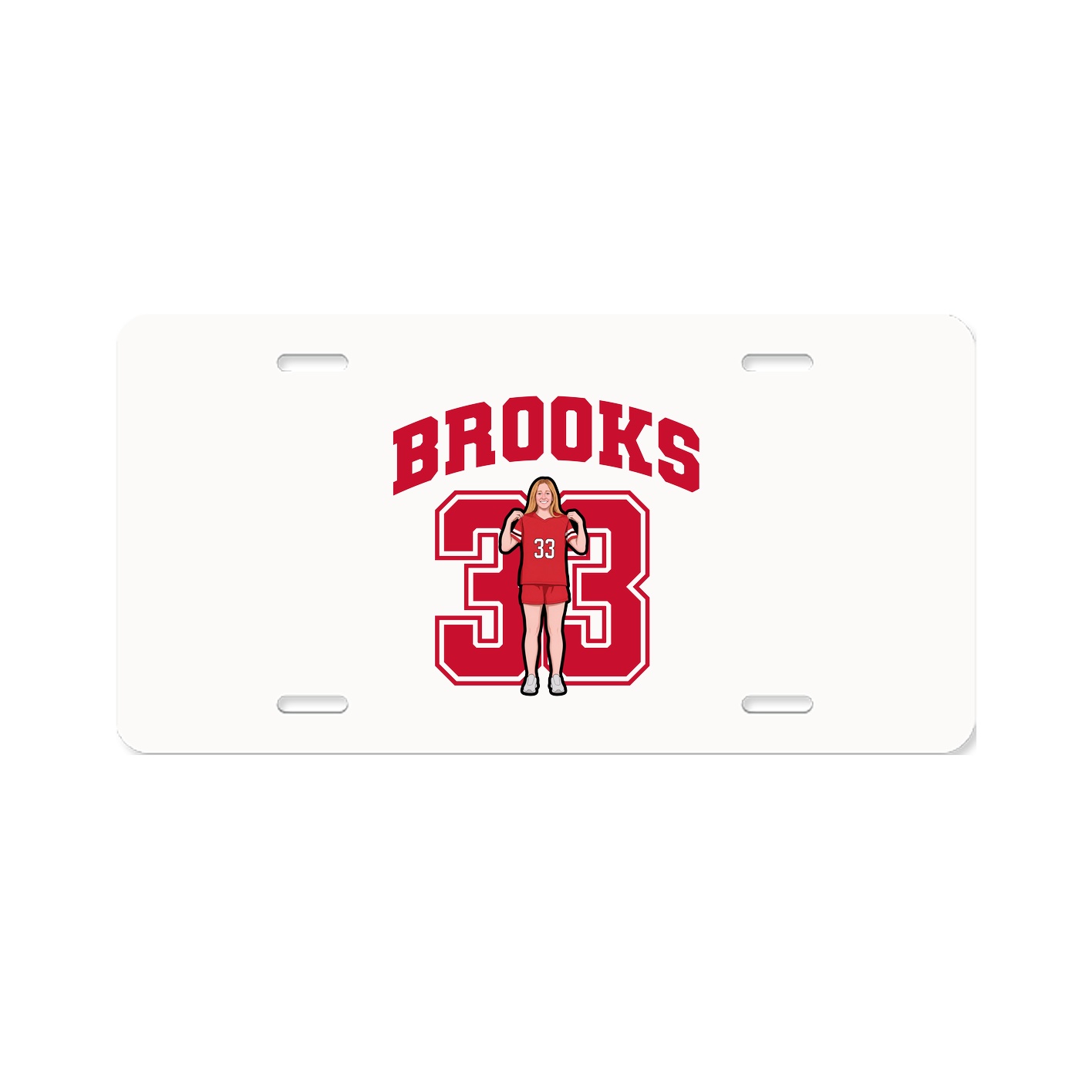 License Plate — Number in Classic