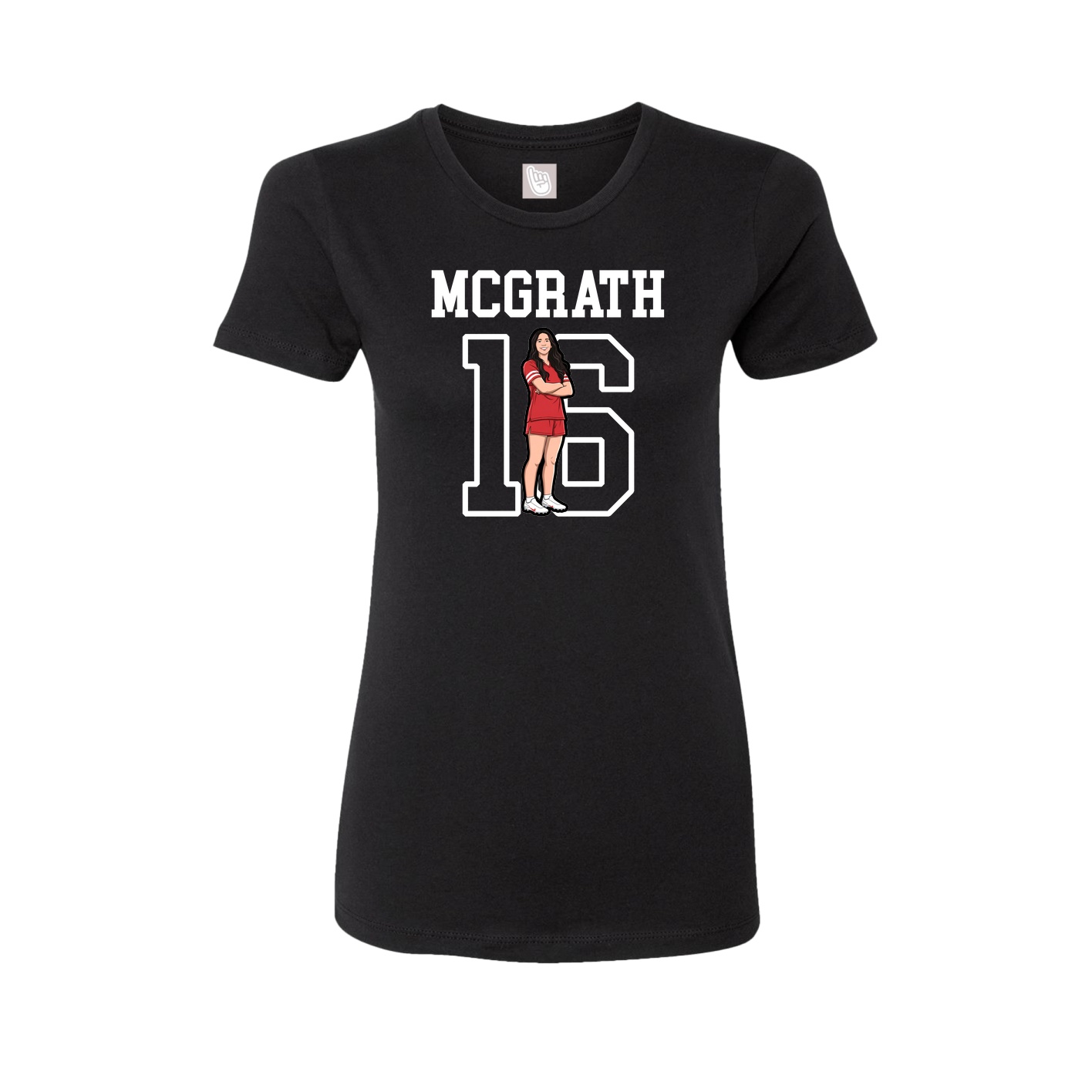 Fitted Women's Tee — Shirsey in Black
