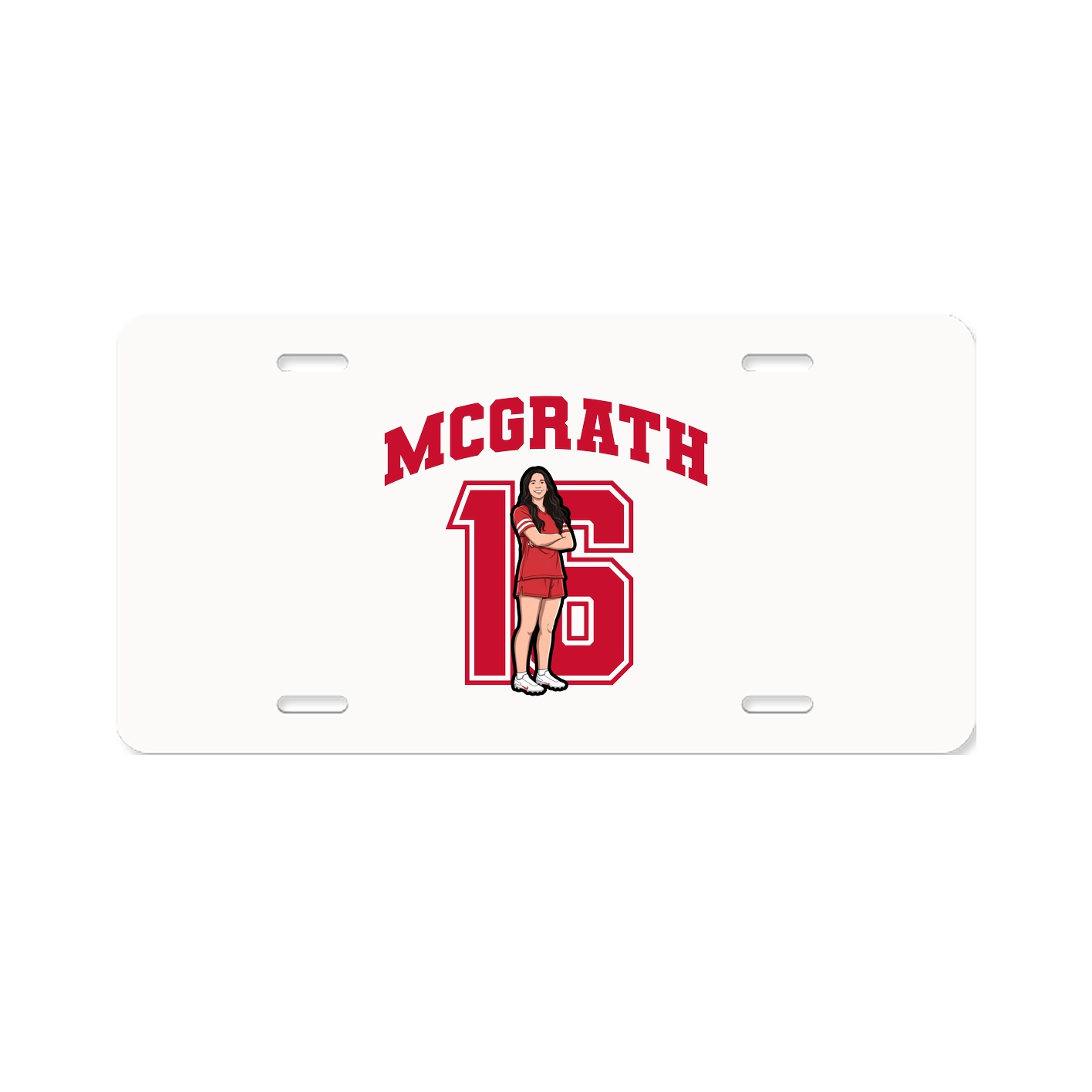 License Plate — Number in Classic
