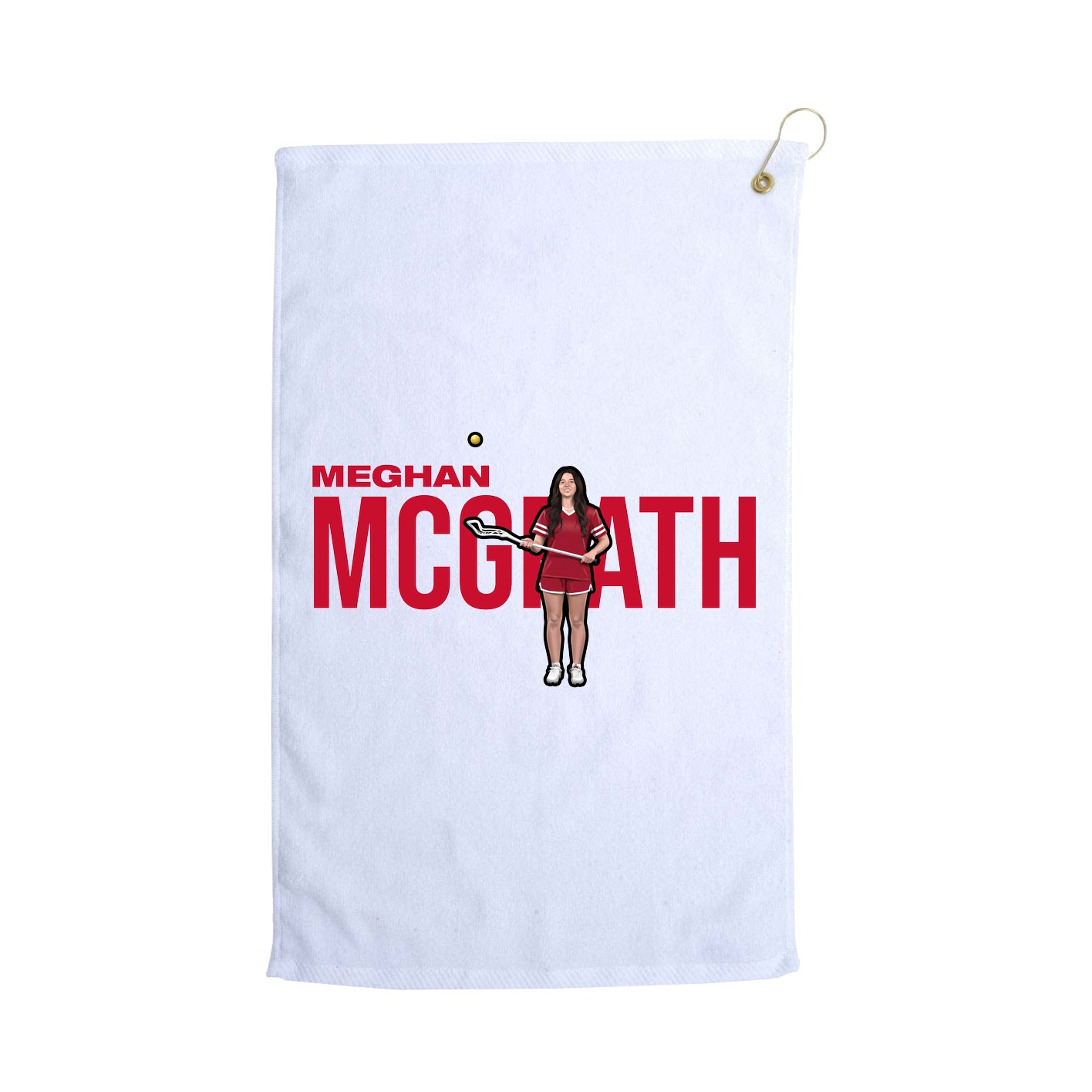 Golf Towel — Player Name in White
