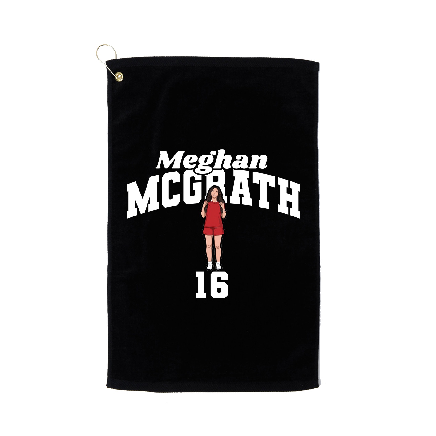 Golf Towel — Signature Arch in Black
