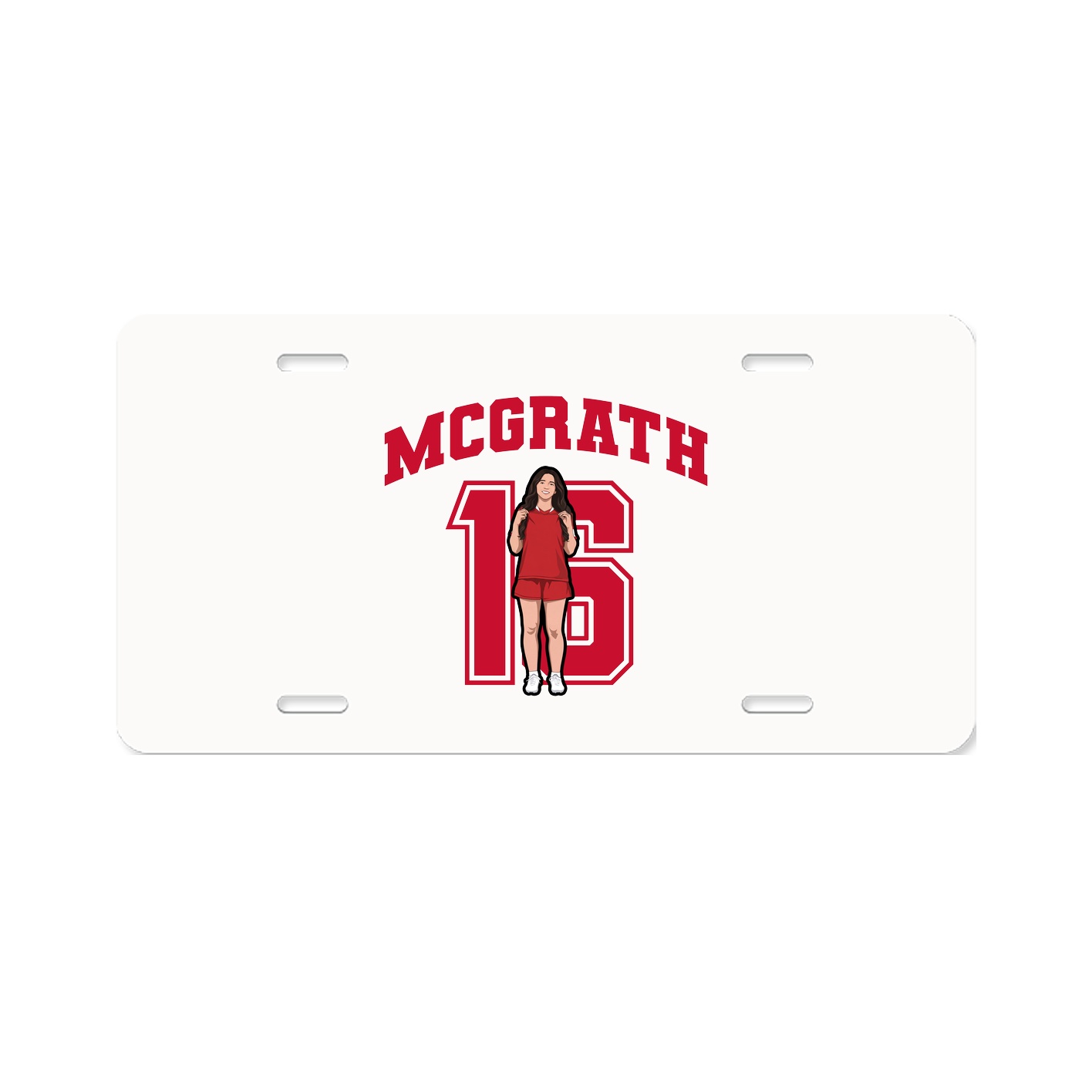 License Plate — Number in Classic