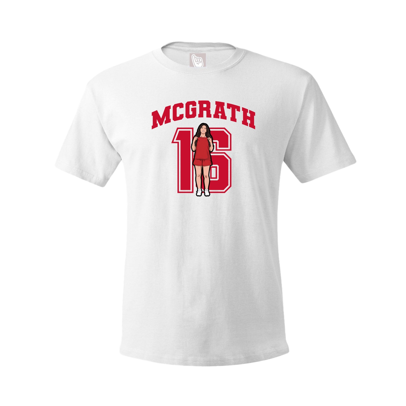 Tee — Number in White