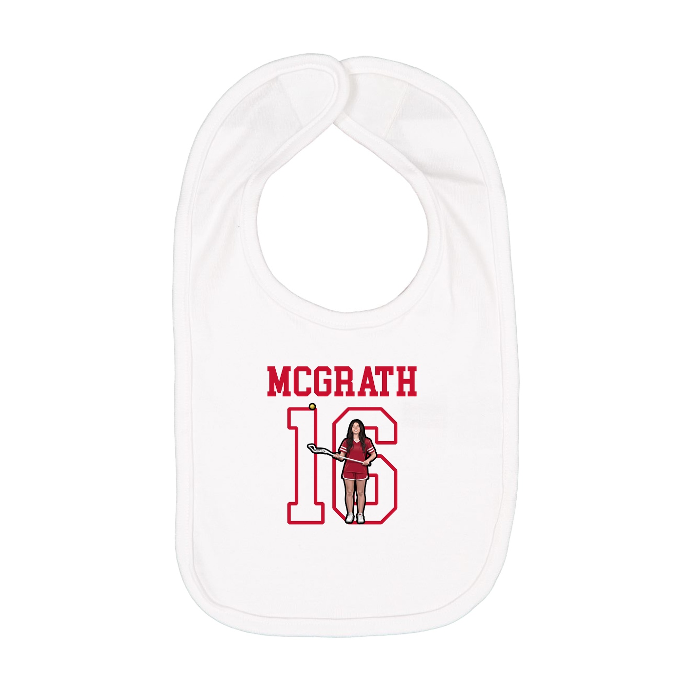 Infant Bib — Shirsey in White