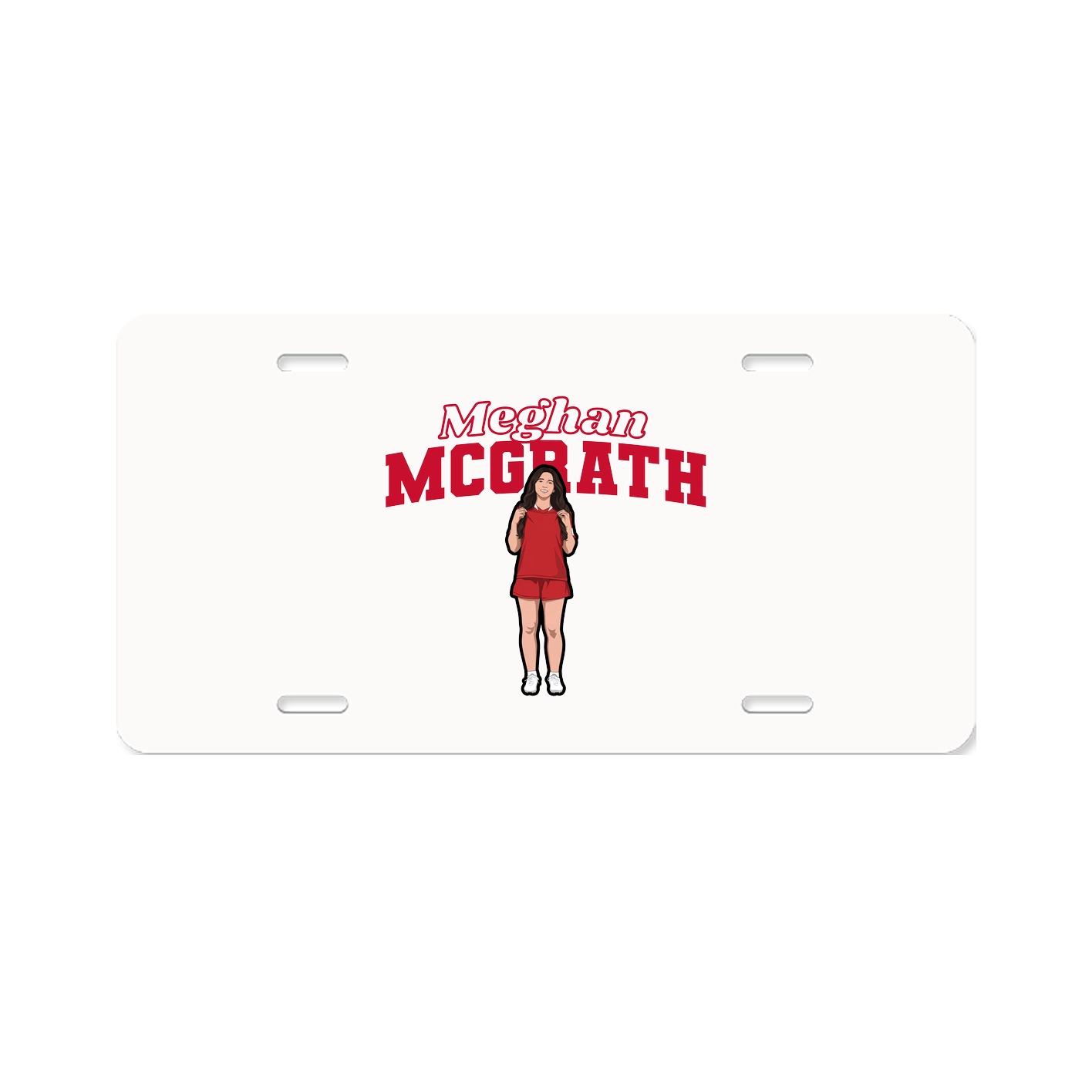 License Plate — Name Arch in Classic