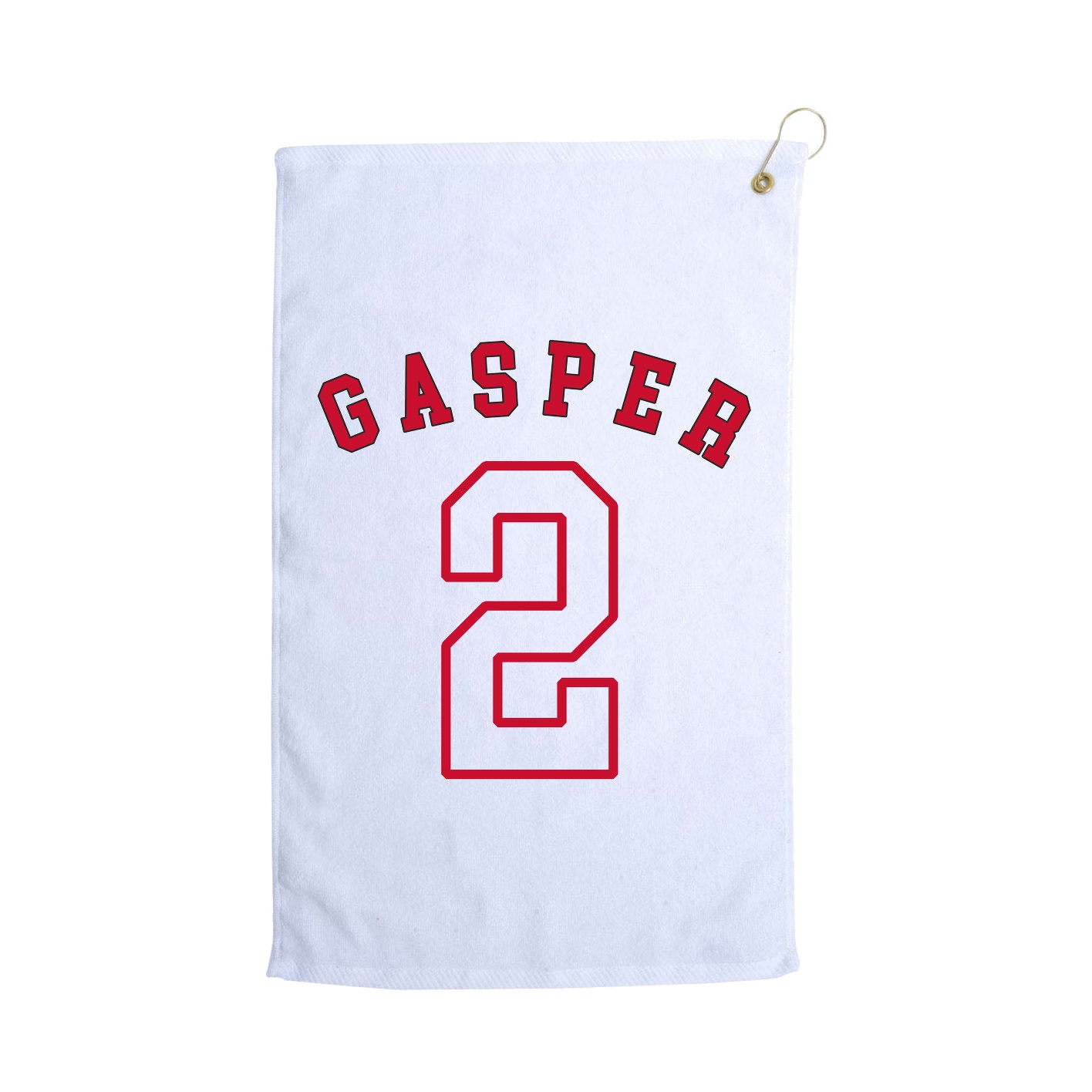 Golf Towel — Shirsey Arch in White