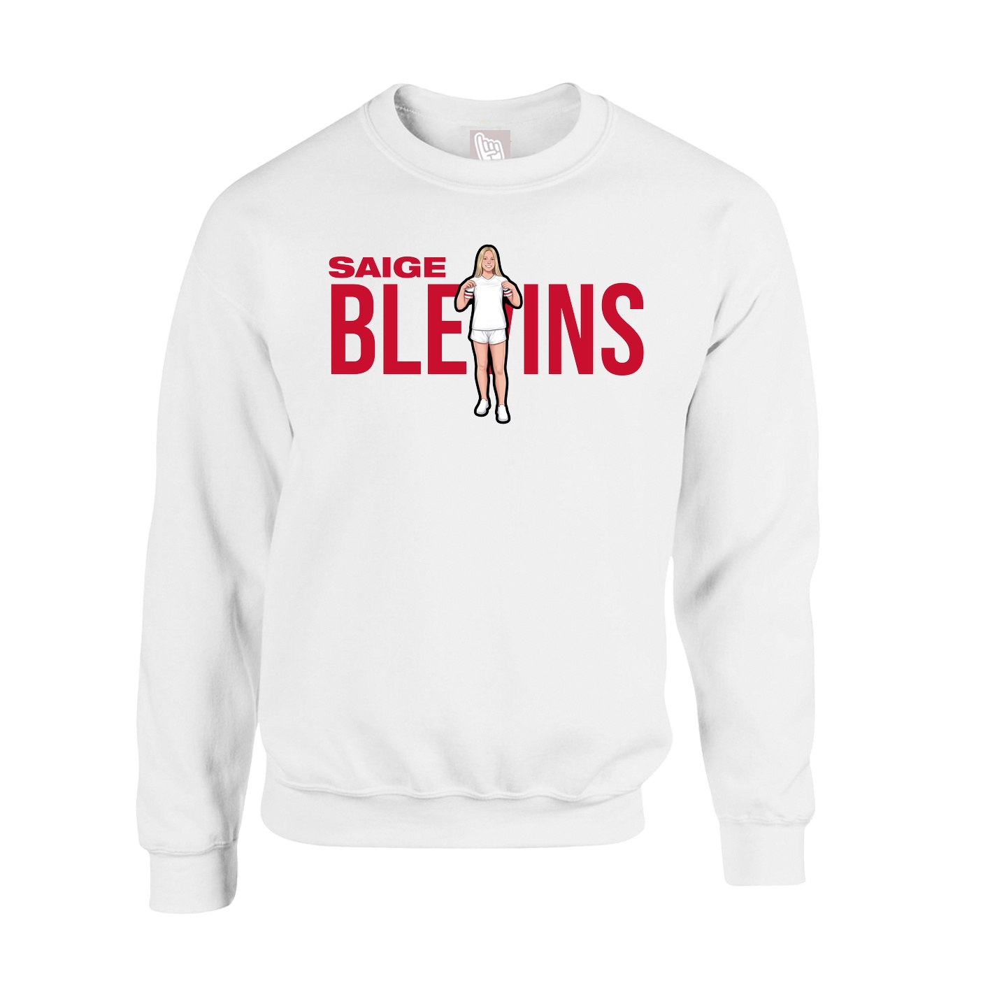 Fleece Crew — Player Name in White