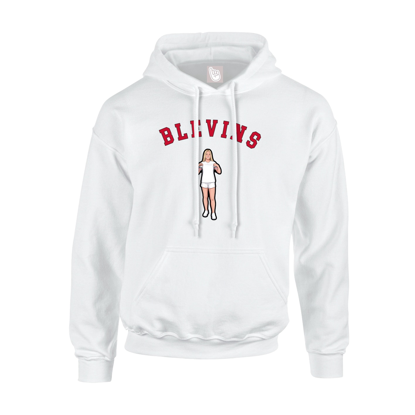 Youth Hoodie — Shirsey Arch in White