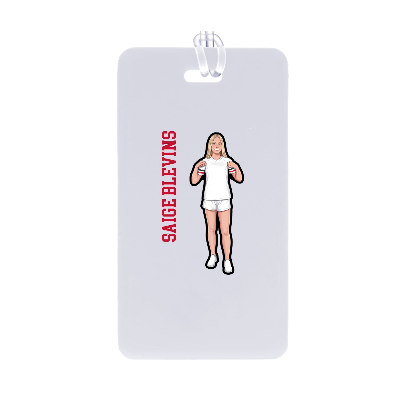 Bag Tag — Name Vertical in Classic