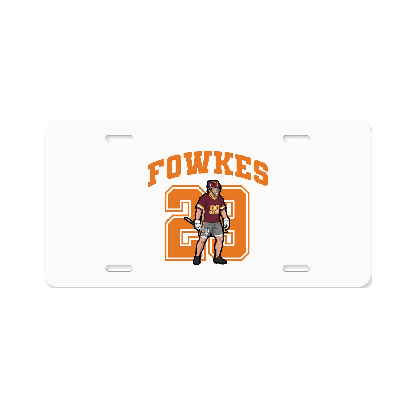 License Plate — Number in Classic
