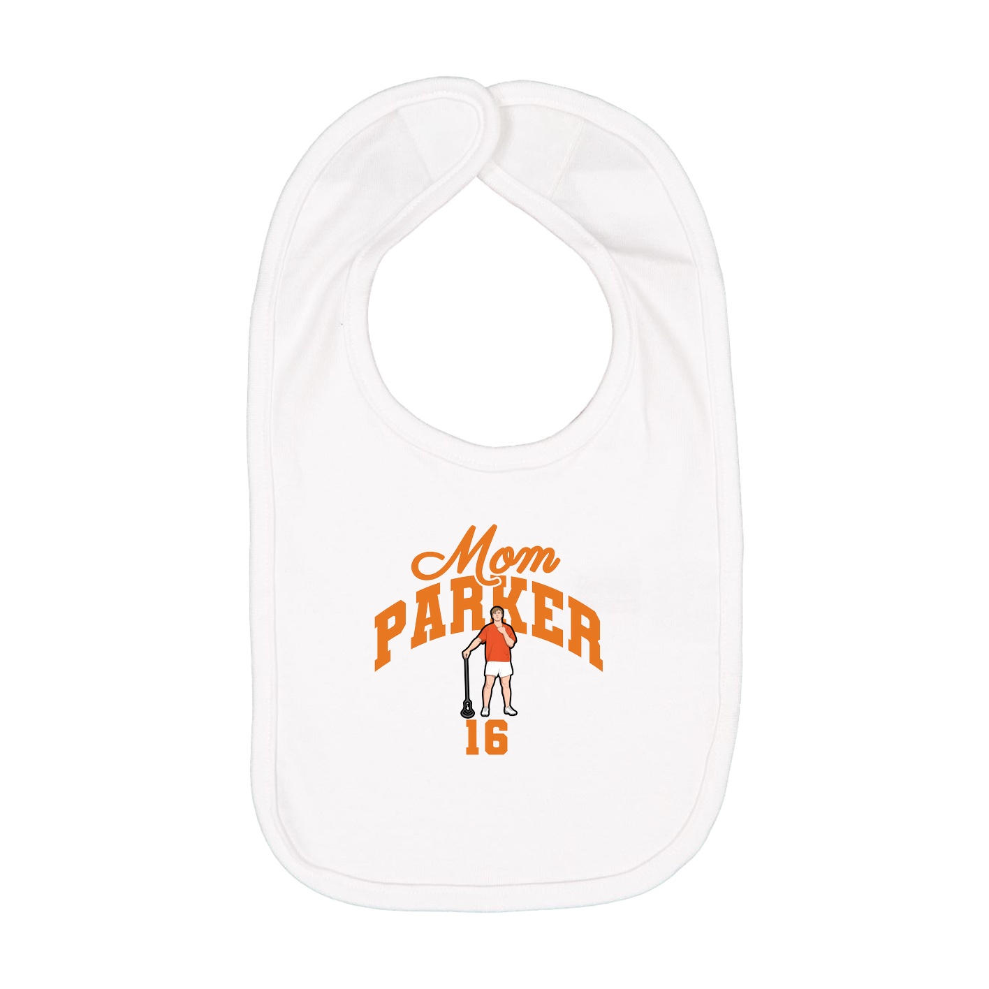 Infant Bib — Mothers Day Arch in White