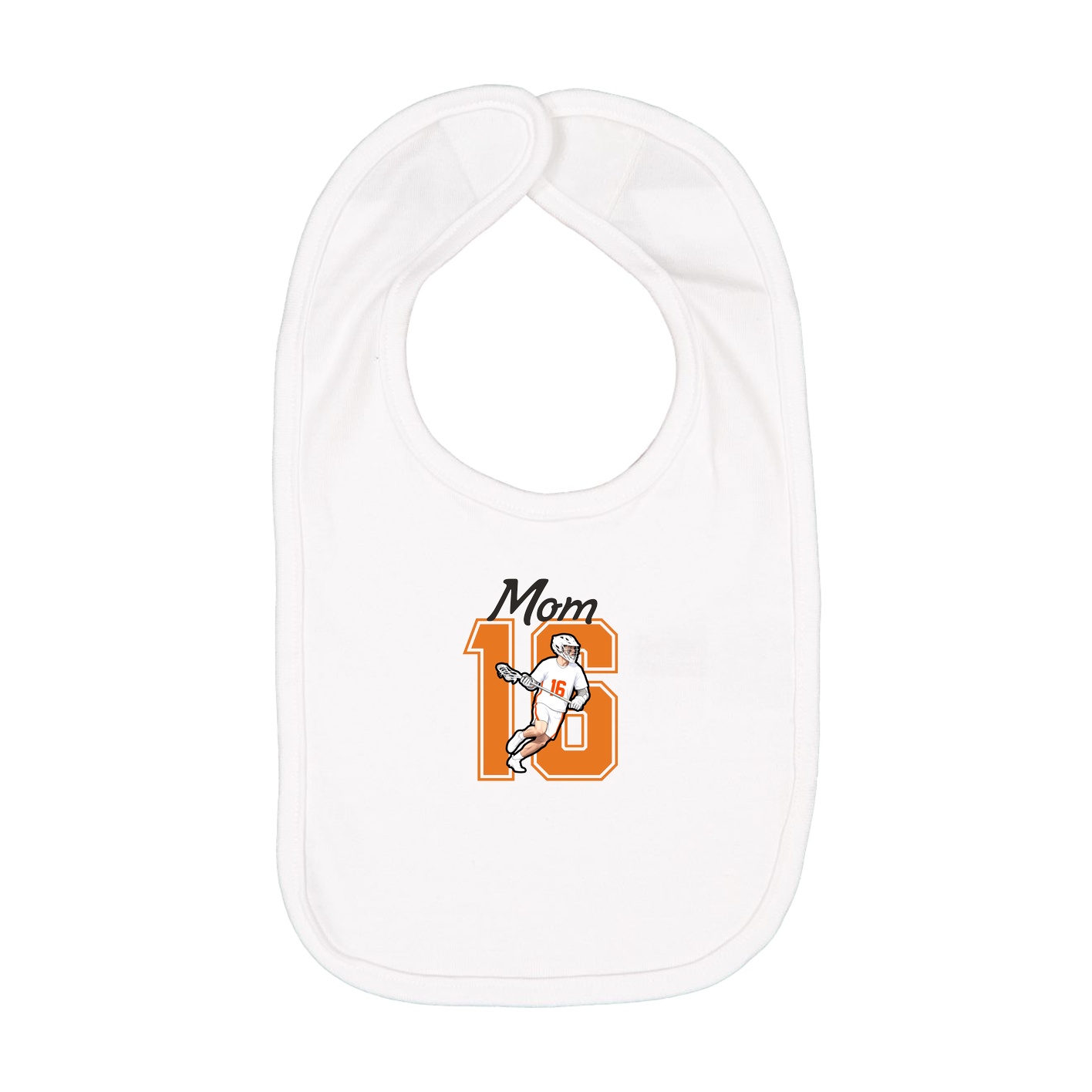 Infant Bib — Mothers Day Shirsey in White