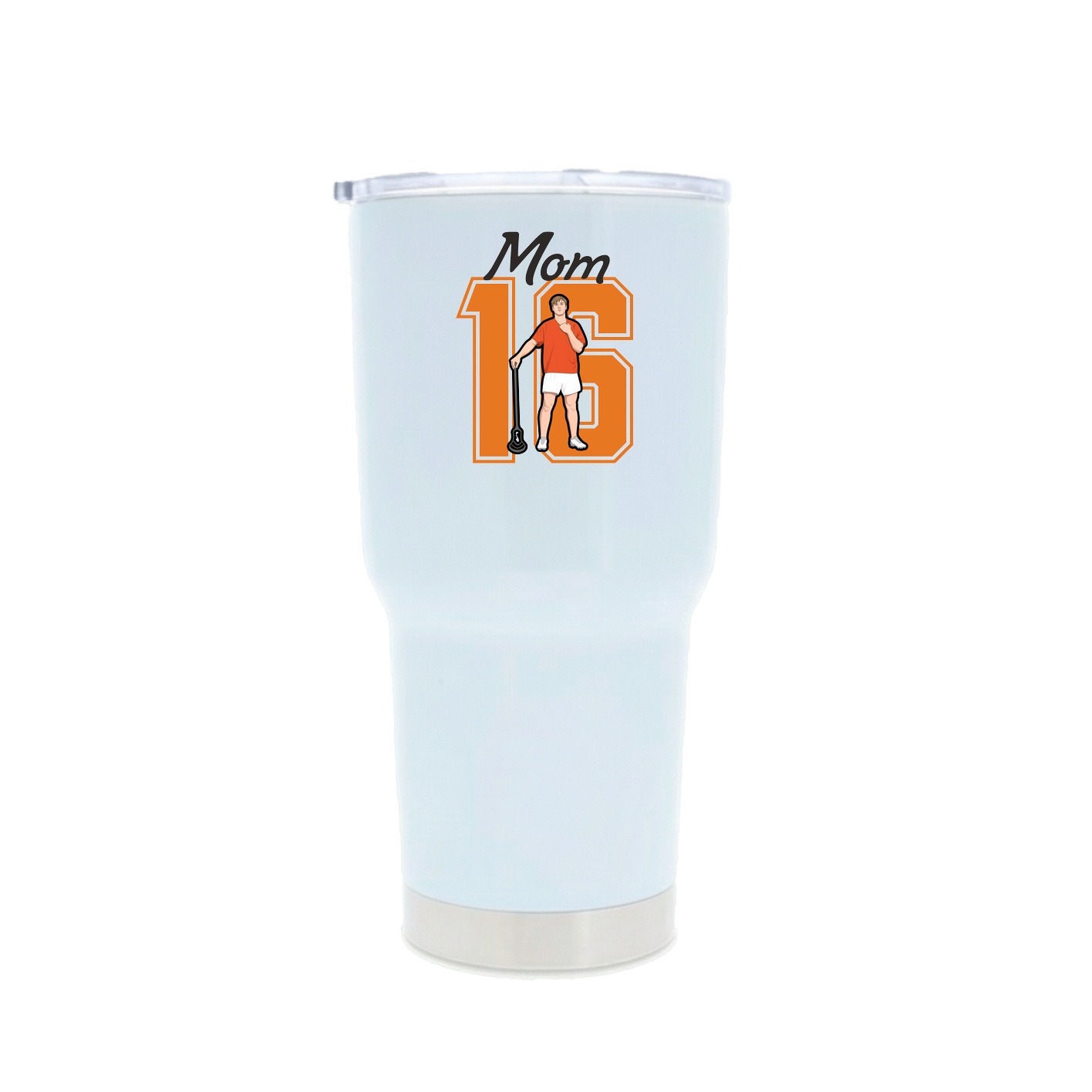 30oz Stainless Steel Tumbler — Mothers Day Shirsey in White