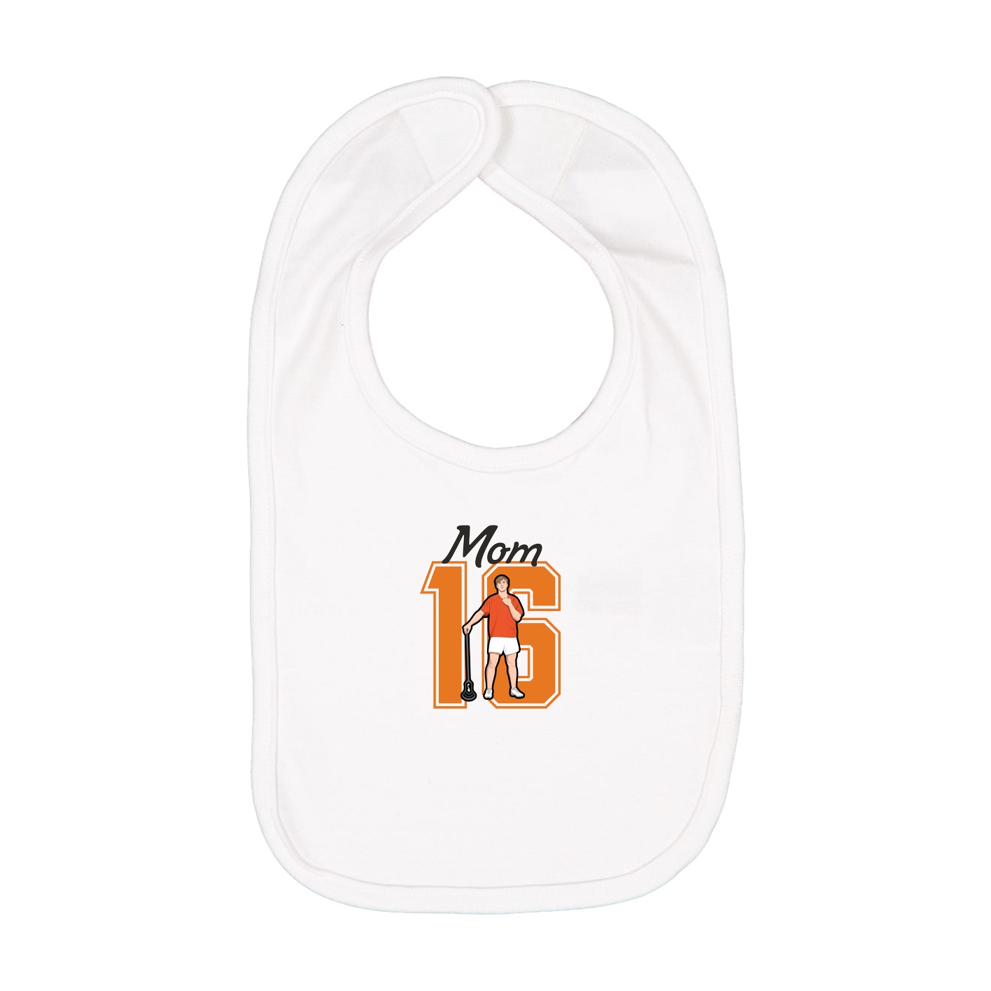Infant Bib — Mothers Day Shirsey in White